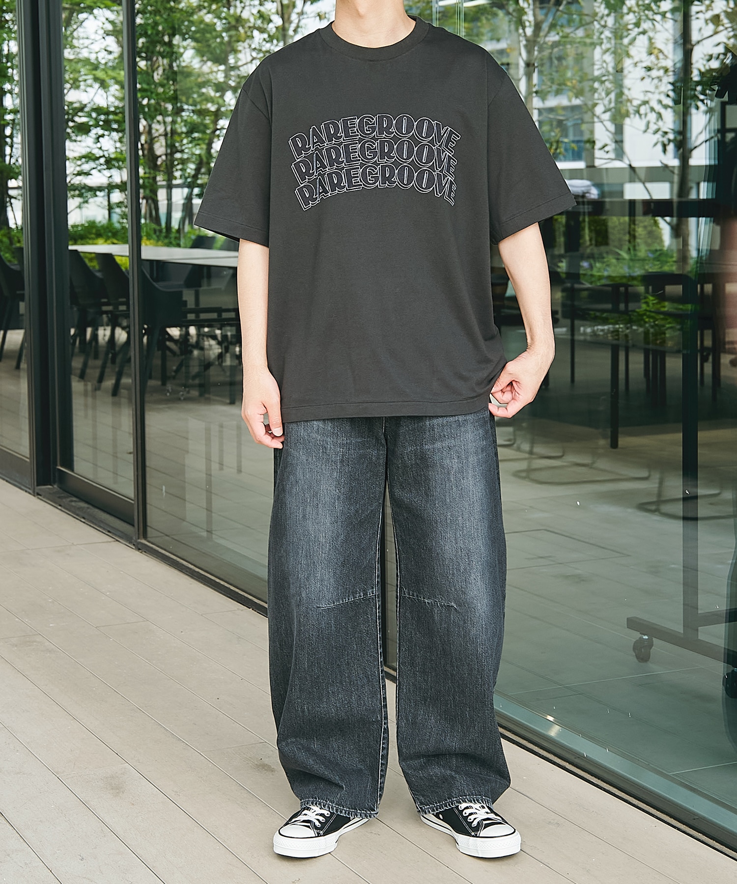 RAREGROOVE Print Tee WIDE blurhms