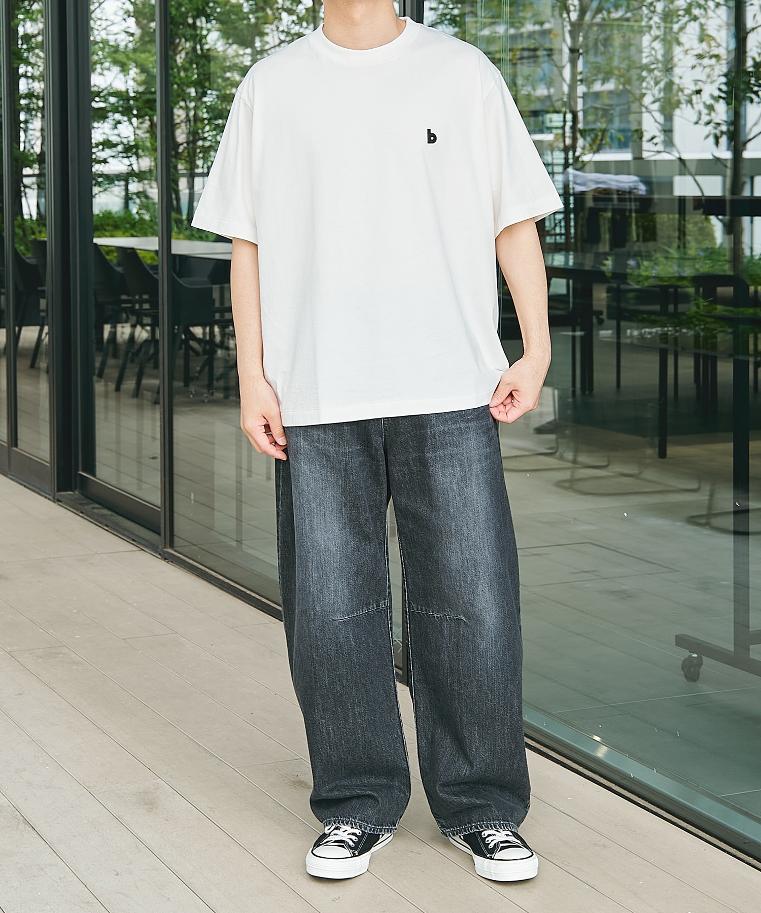 b Patch Tee WIDE blurhms