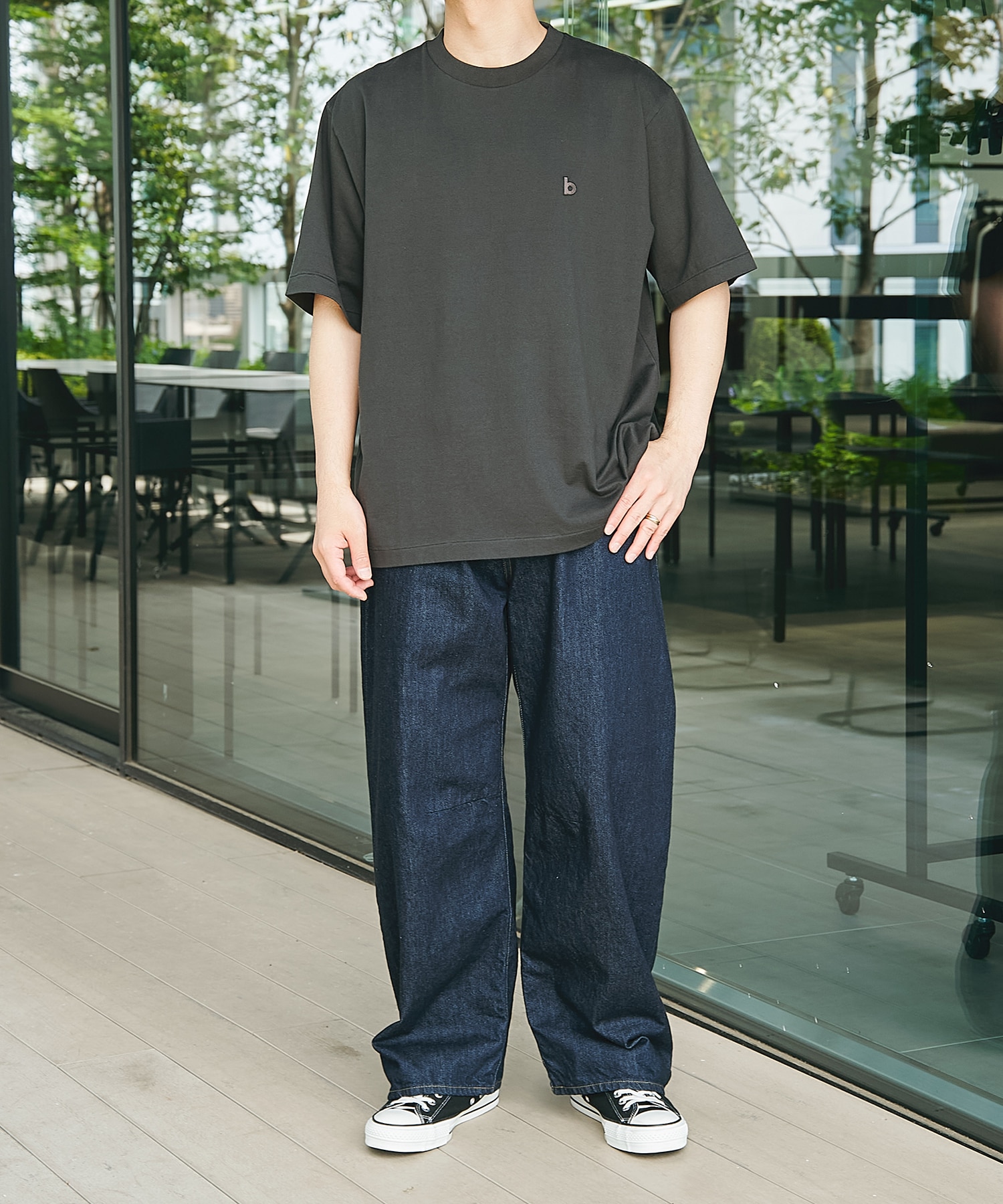 b Patch Tee WIDE blurhms