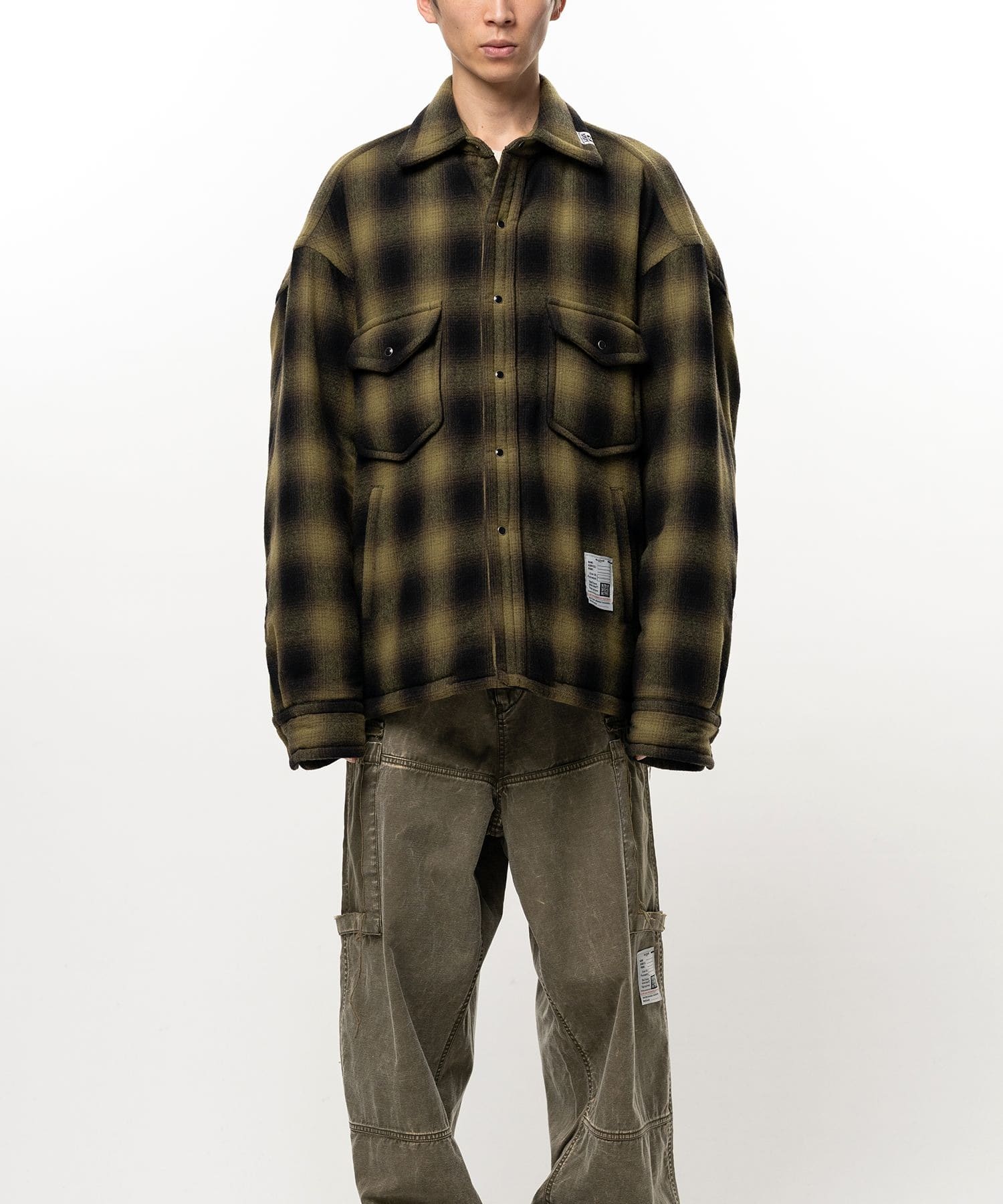 PUFFER CHECK SHIRTS Maison MIHARA YASUHIRO