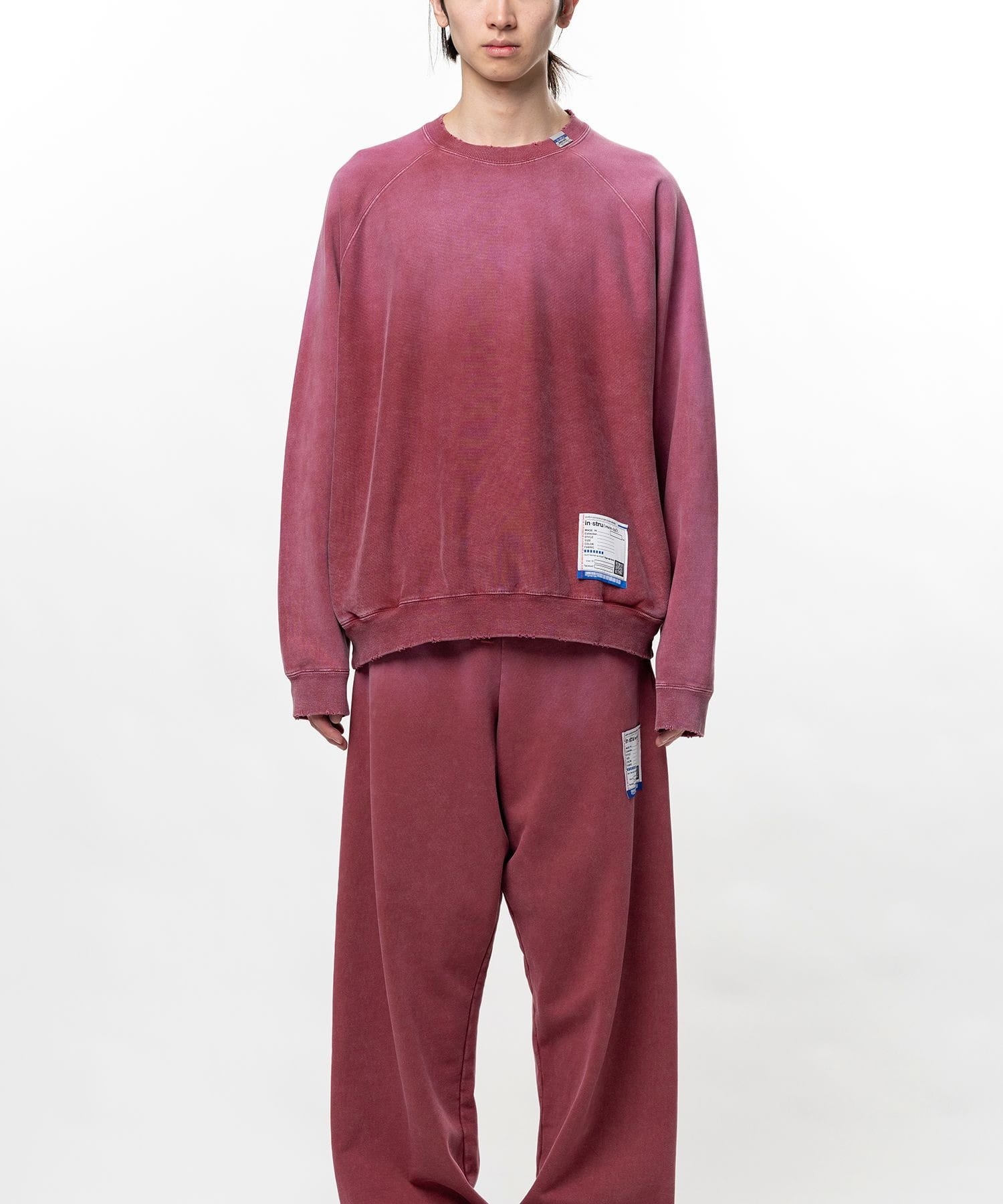 FRENCH TERRY DISTRESSED PULLOVER in・stru(men-tal)
