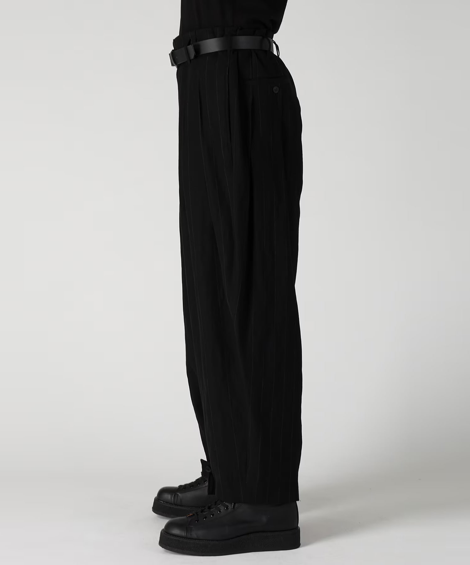 HEM TAB WIDE TUCK PANTS Yohji Yamamoto