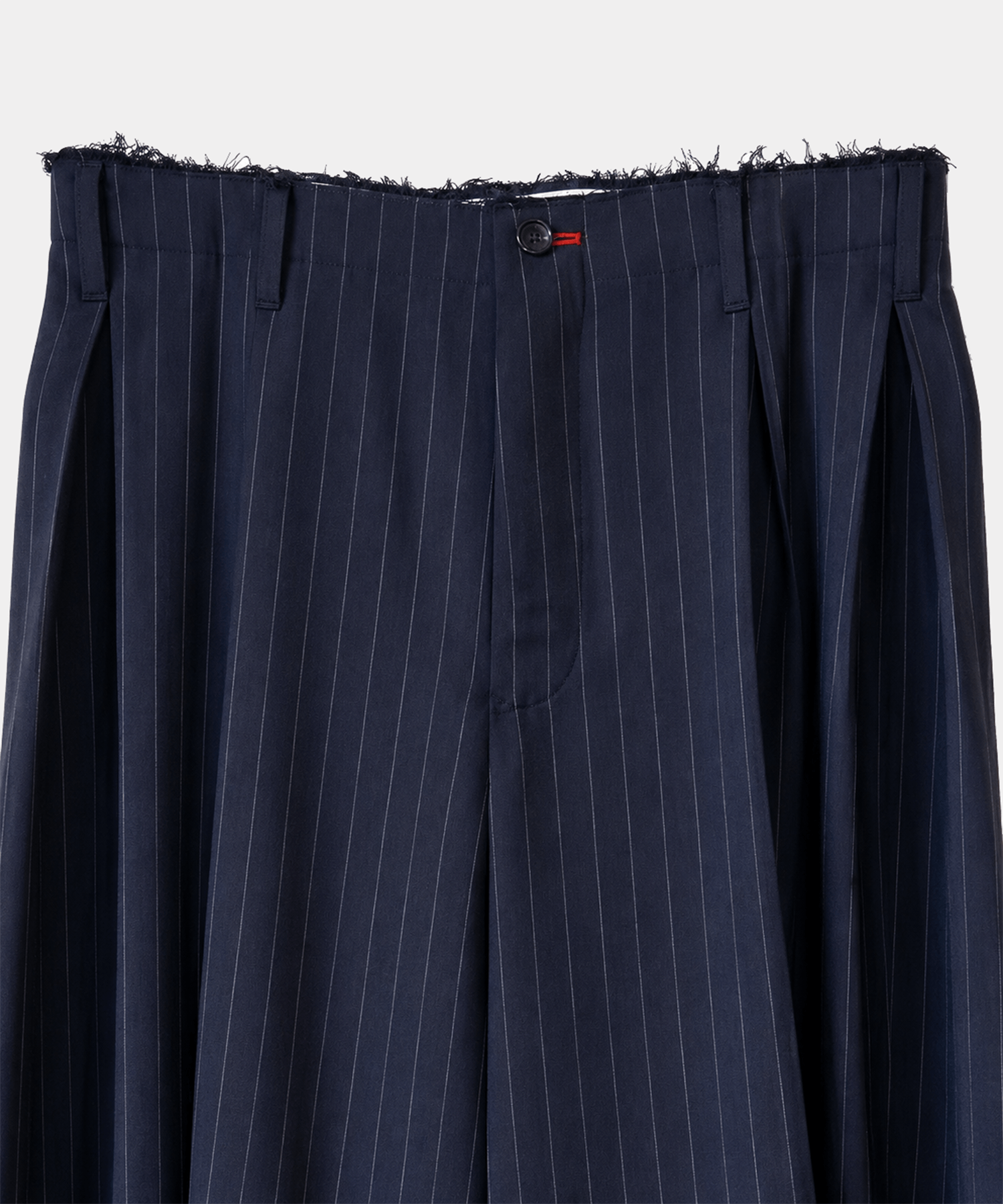 Pleats bonded wool pants KHOKI