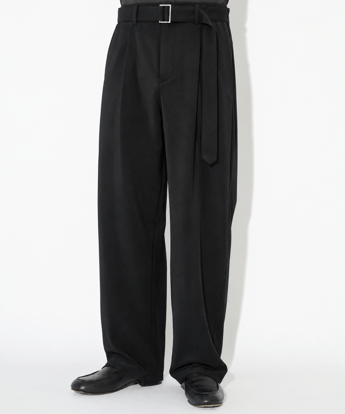 別注 Dry Gabardine Wide Pant with Long Belt CULLNI