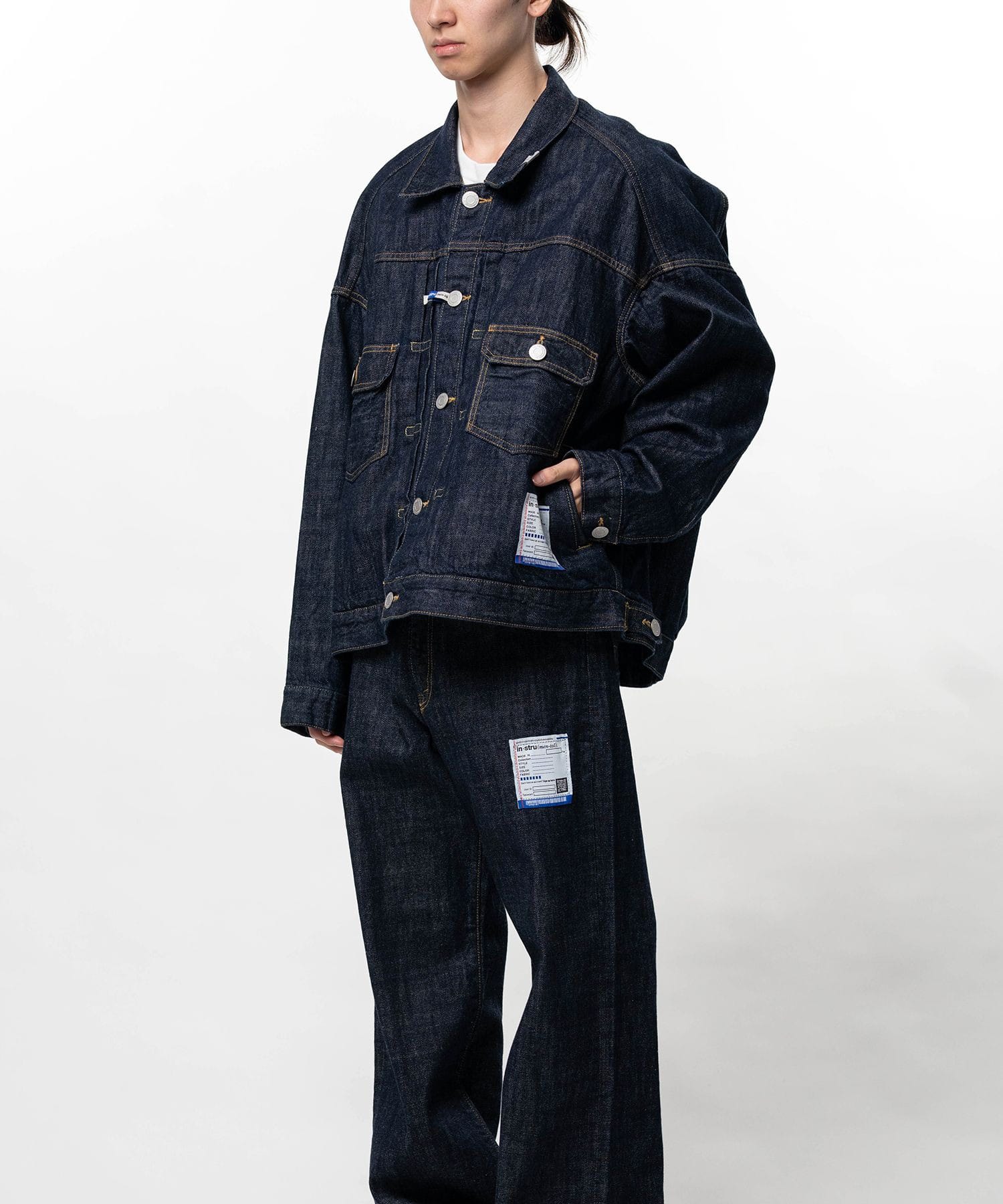 ONE WASHED SELVAGE DENIM JACKET in・stru(men-tal)