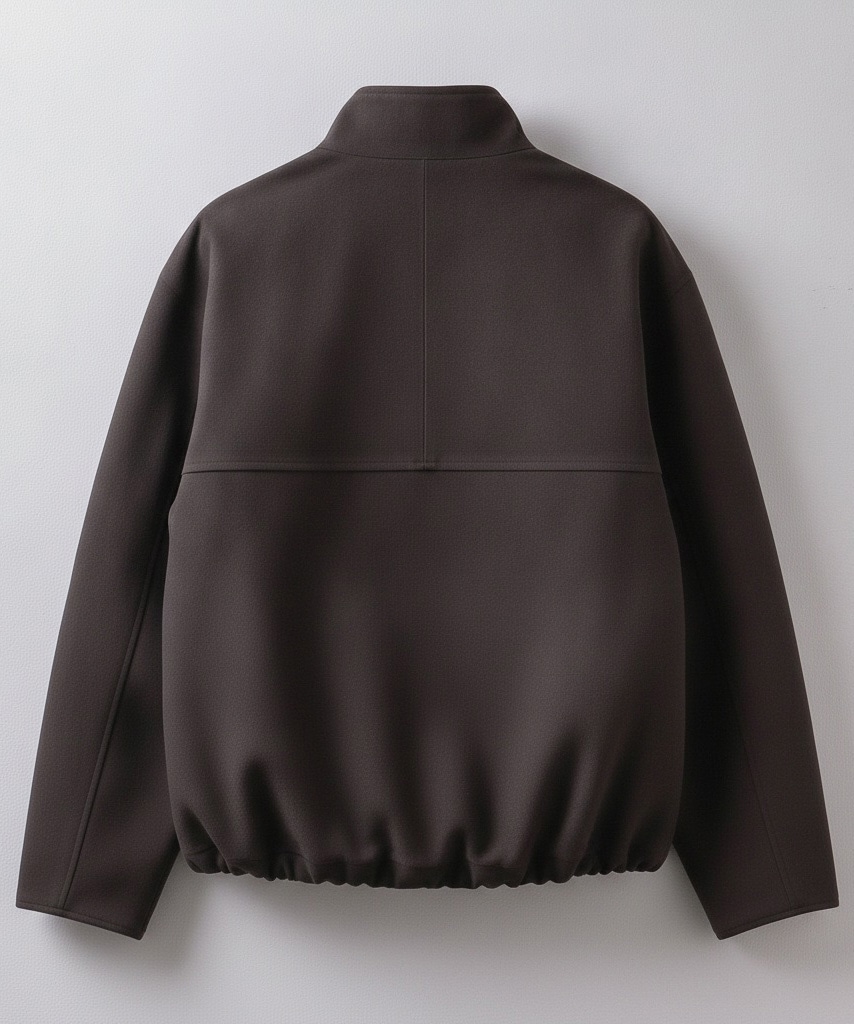 LEATHER FRONT ZIP BLOUSON ENCOMING