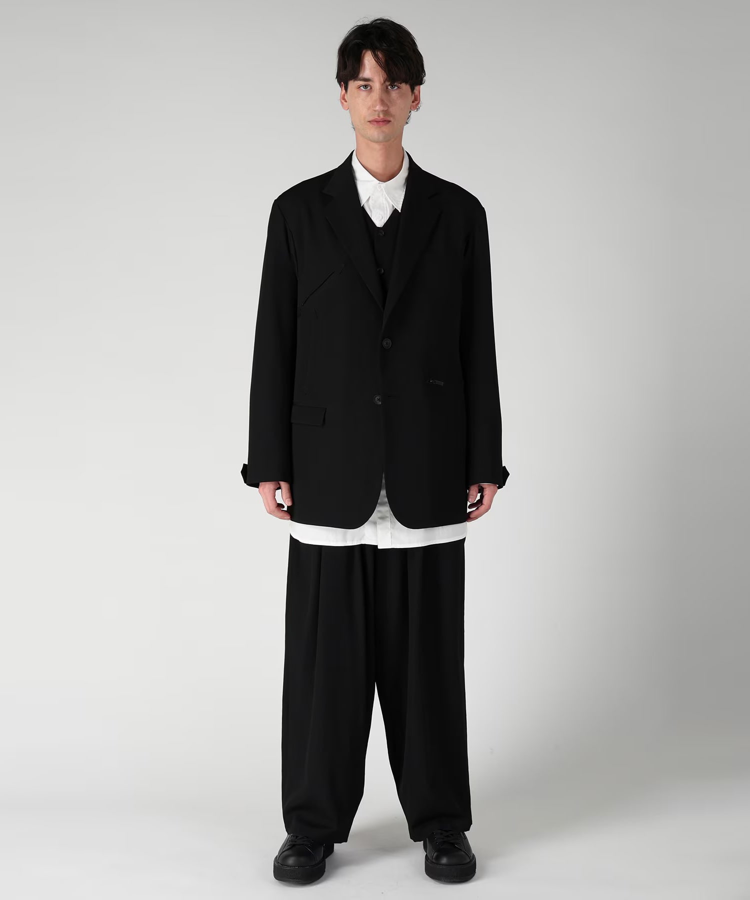 NOTCH GABARDINE JACKET Yohji Yamamoto