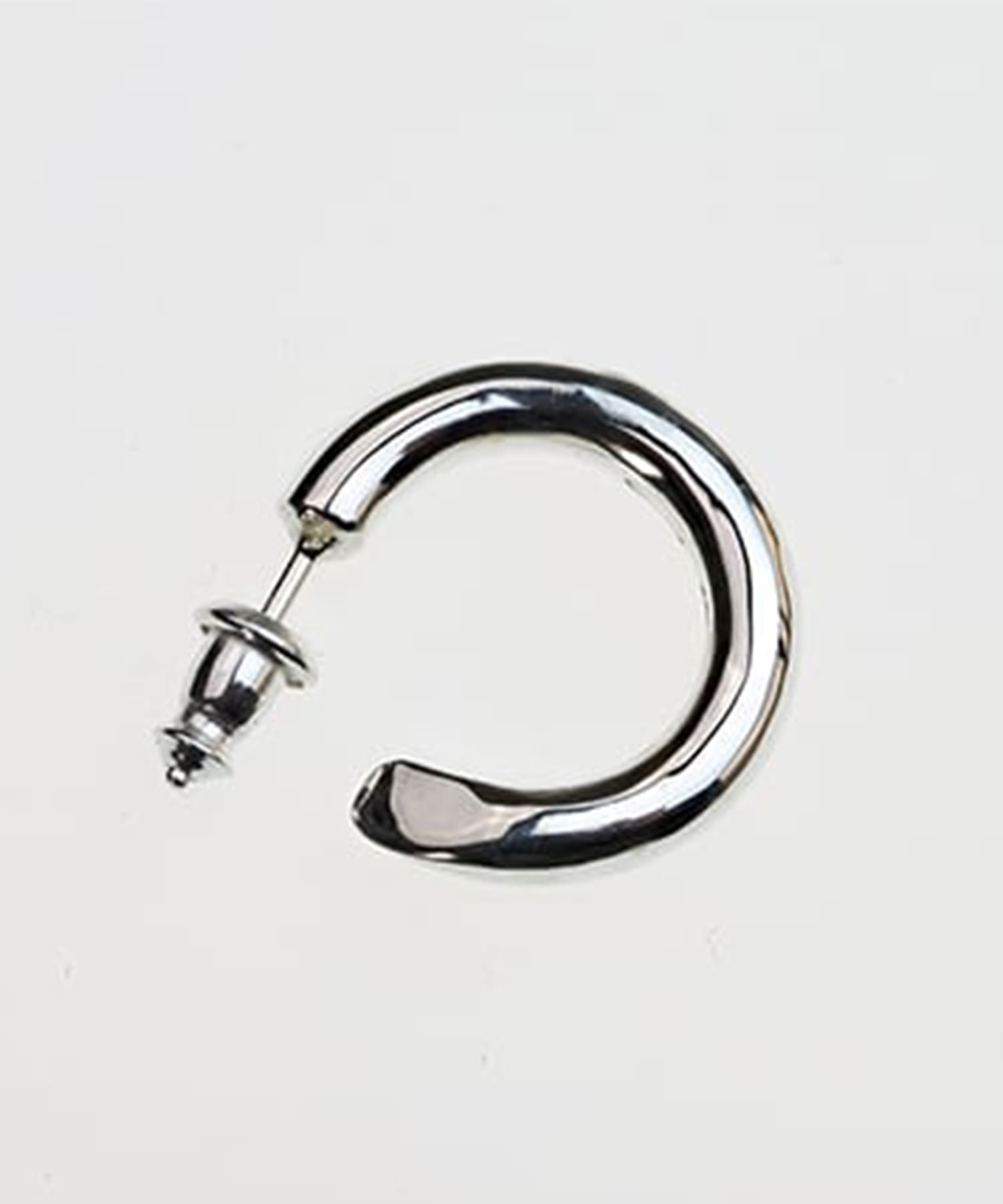 PI-001 Round earring (Small)　線径3.5mm (右耳用) WAKAN SILVER SMITH