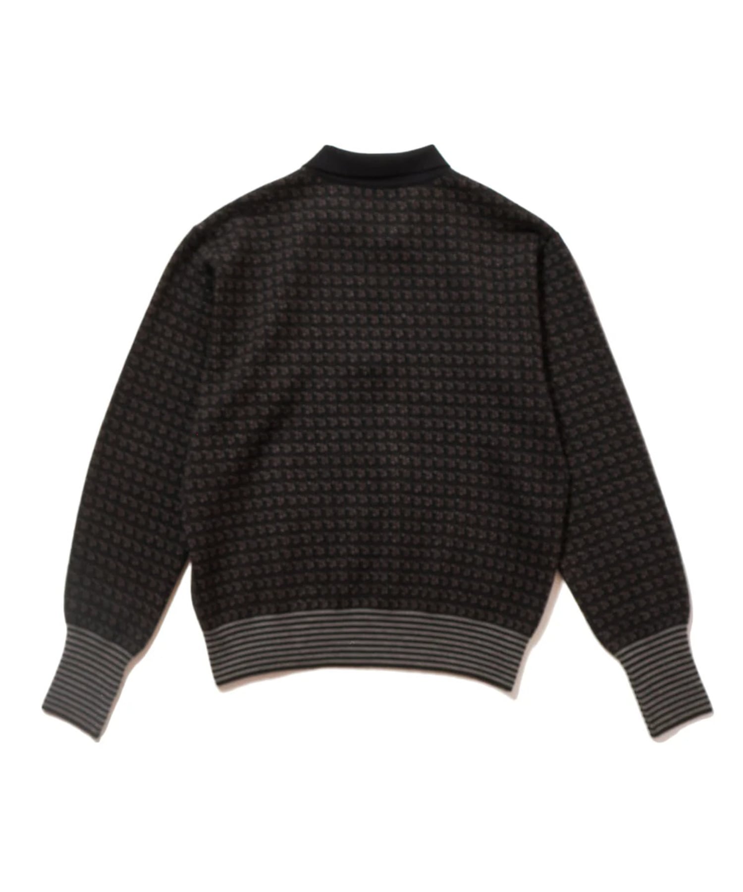 JACQUARD KNIT POLO SUGARHILL