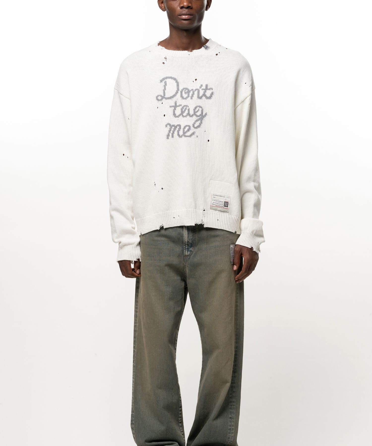 LETTERED KNIT PULLOVER Maison MIHARA YASUHIRO