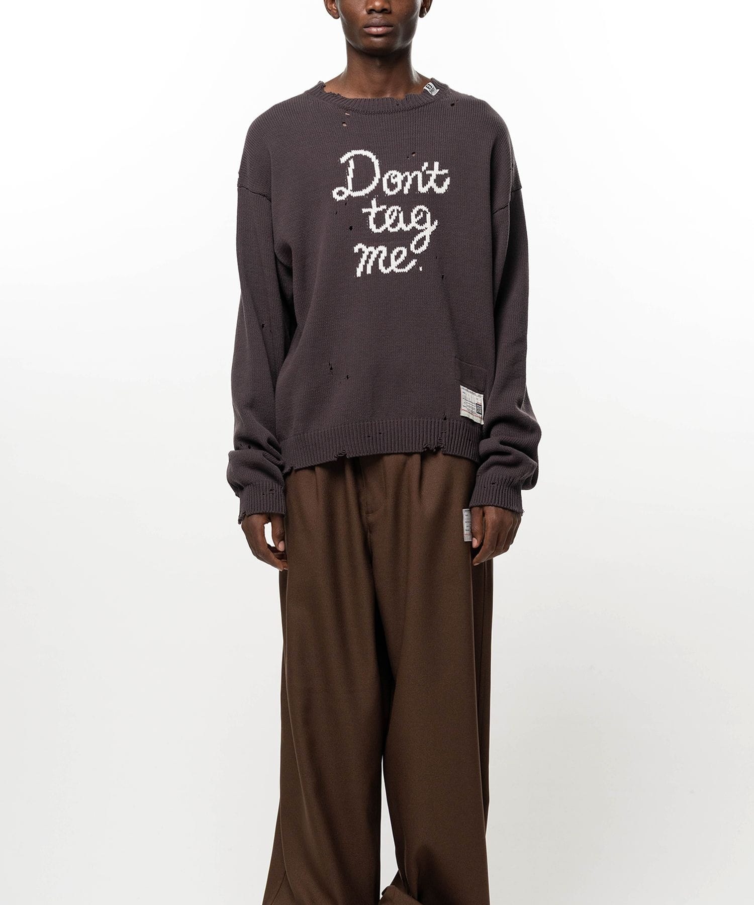 LETTERED KNIT PULLOVER Maison MIHARA YASUHIRO