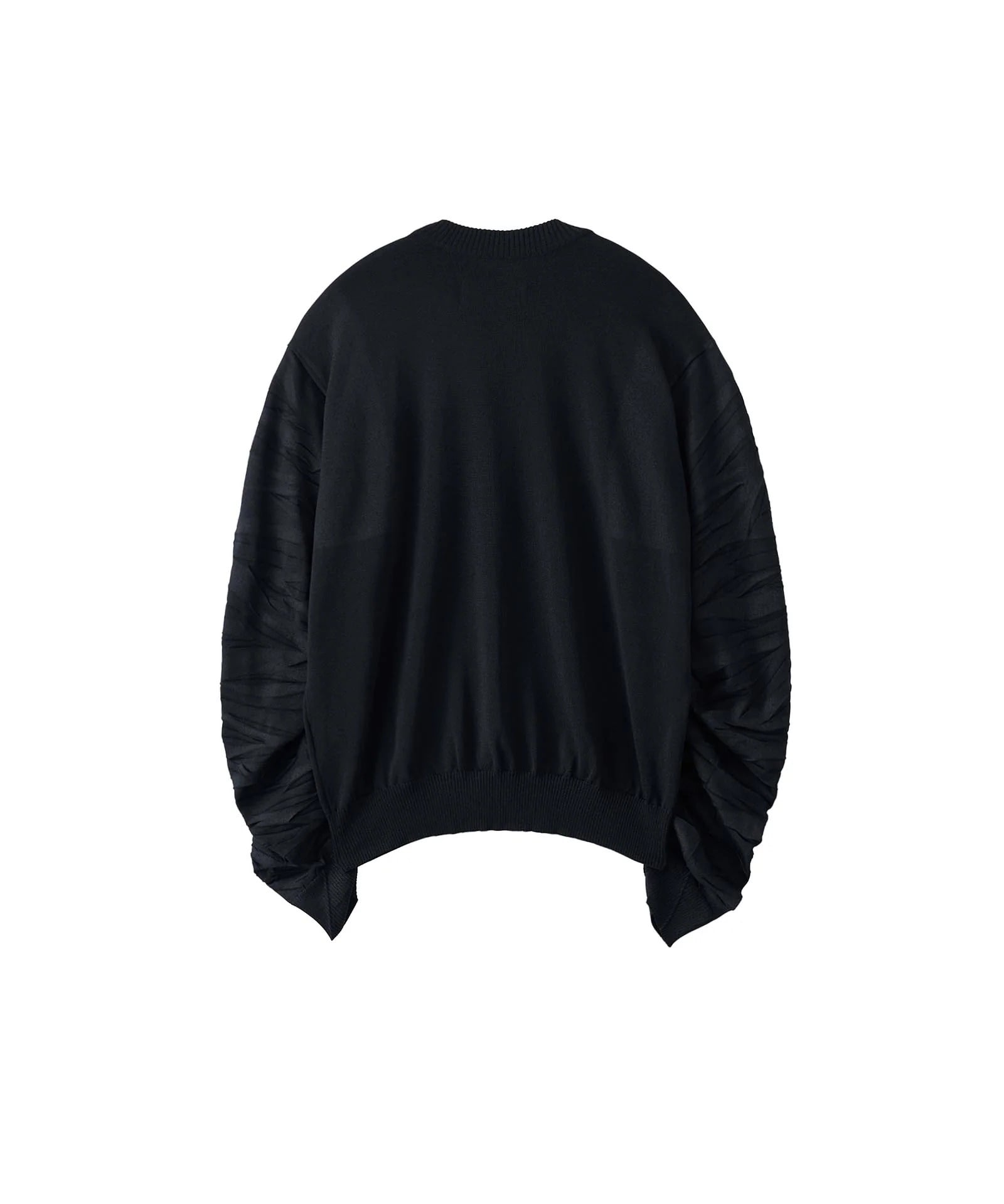 SHIRRING  SLEEVE KNIT I'm here