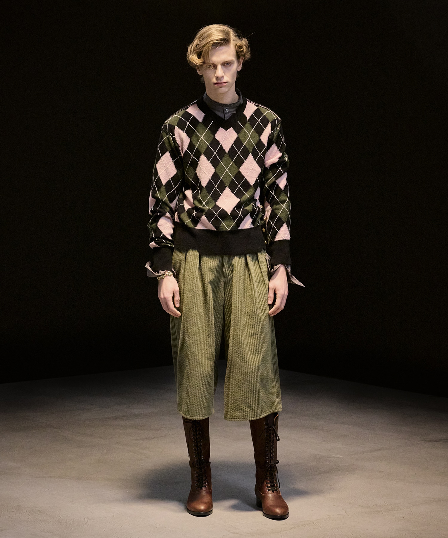 DIAMOND SCRAPED SWEATER MASU