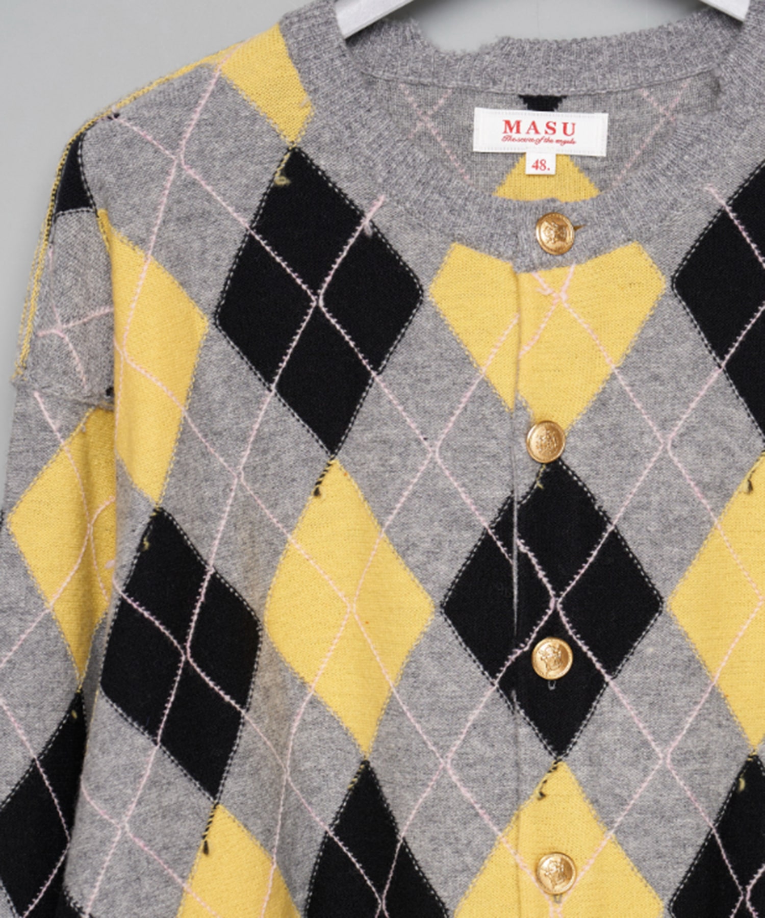 DIAMOND SCRAPED CARDIGAN MASU