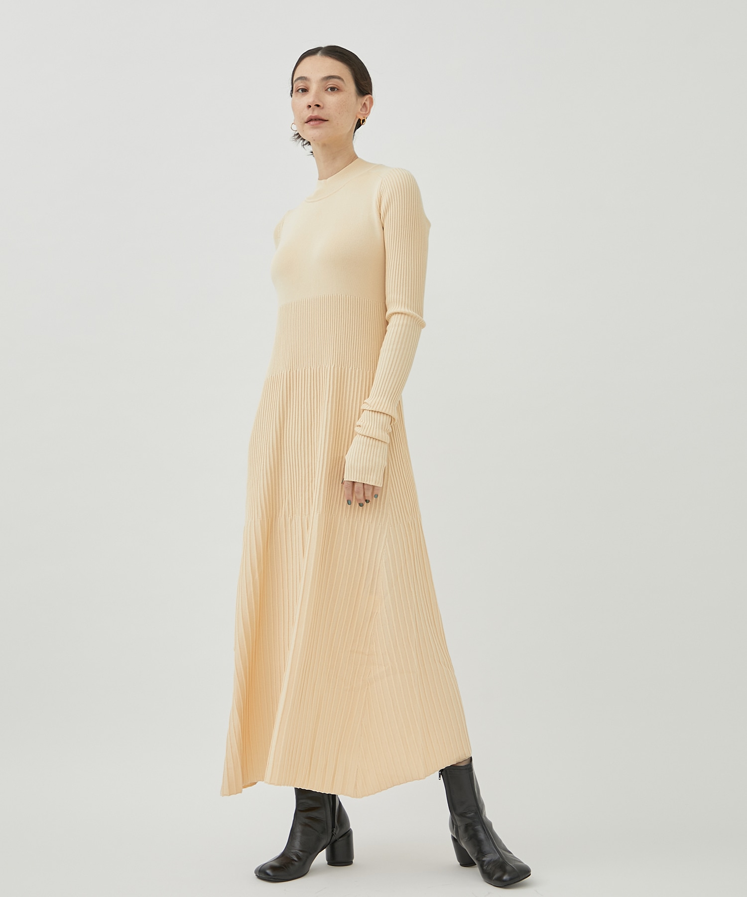 別注RIB KNIT ONEPIECE WRAPINKNOT