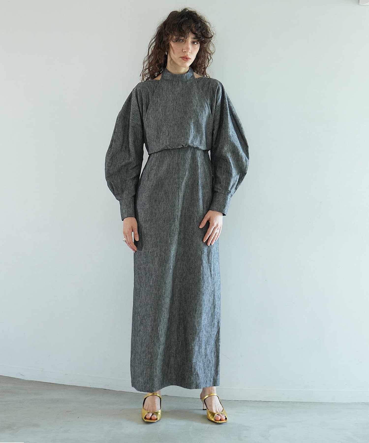HALTER LAYERED ONEPIECE CLANE