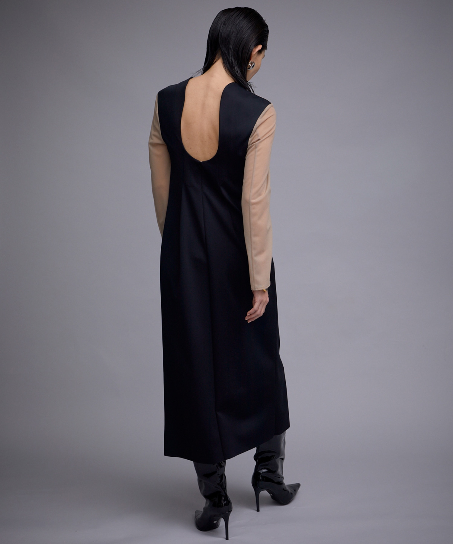 NEW SCUBA JERSEY BACK OPEN DRESS THINGS THAT MATTER