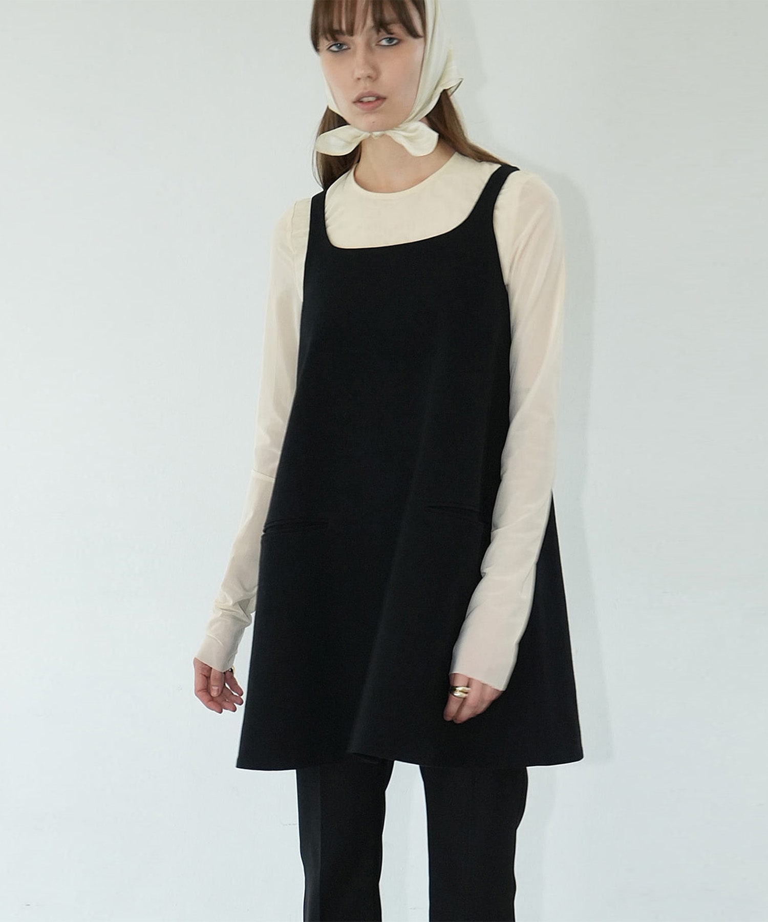 SHEER MESH CREW NECK TOPS CLANE