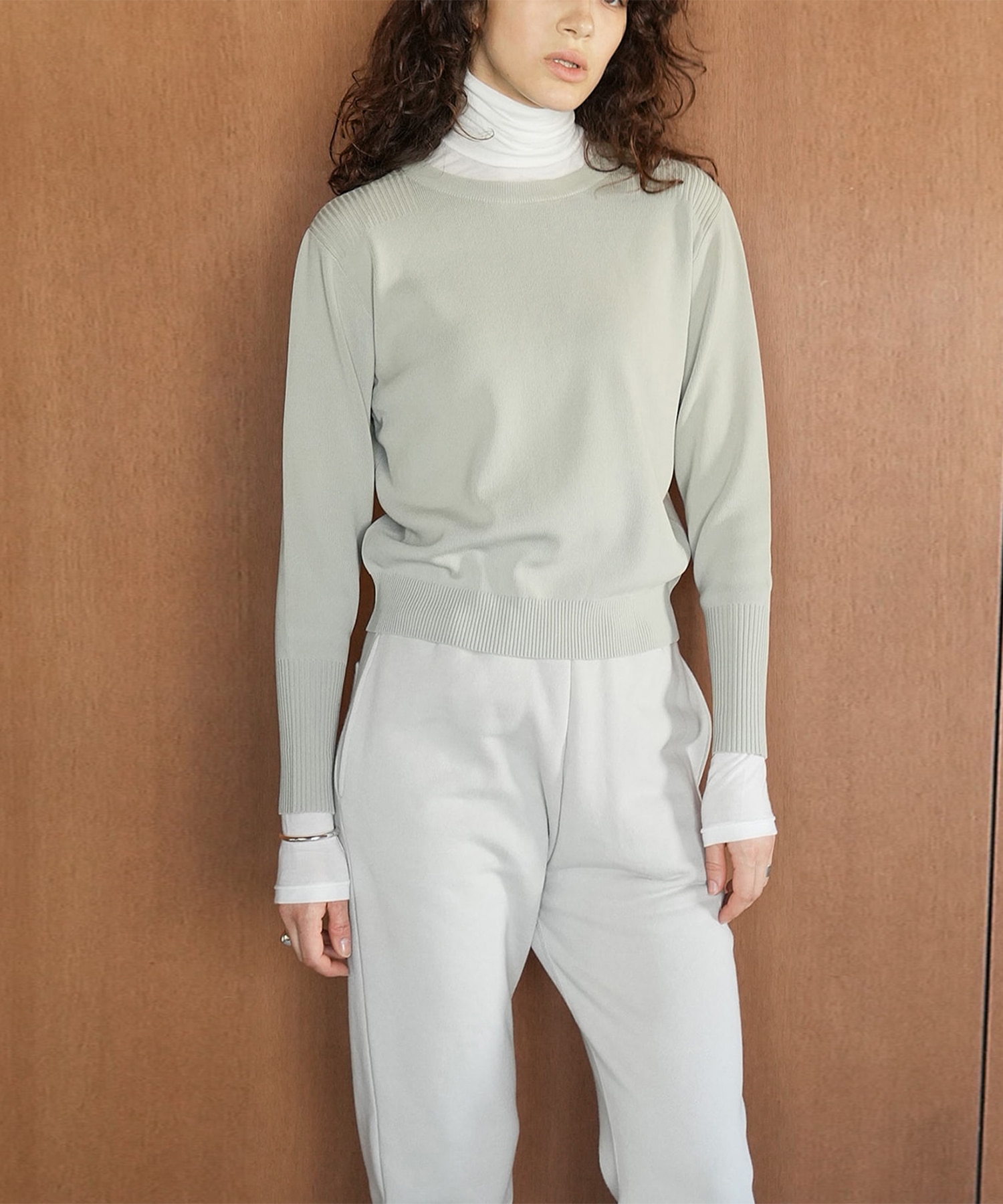 BASIC COMPACT KNIT TOPS CLANE