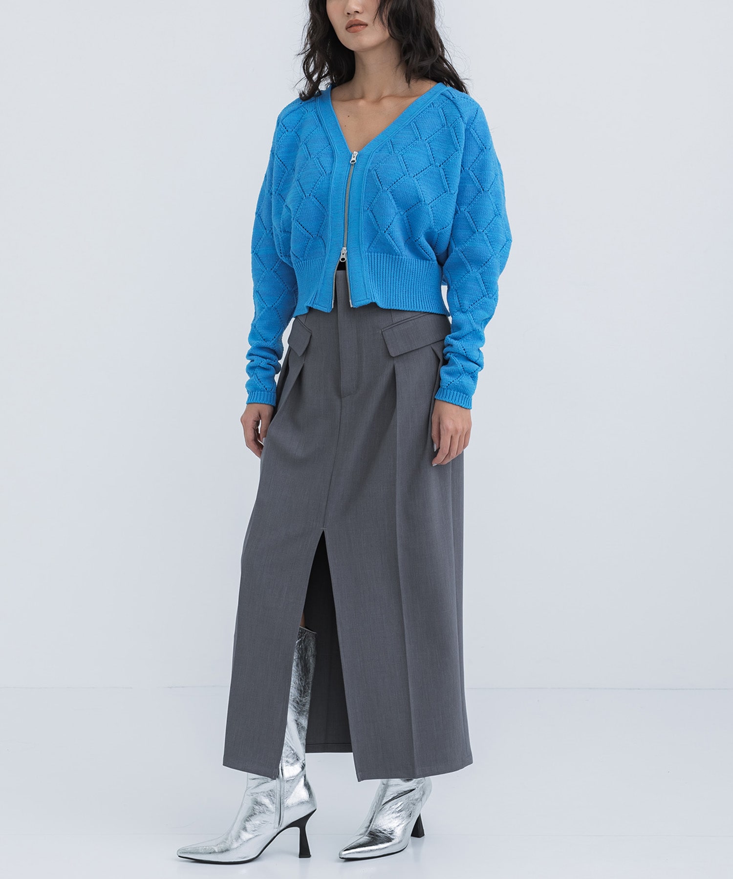 Diamond Knit Cardigan STUDIOUS