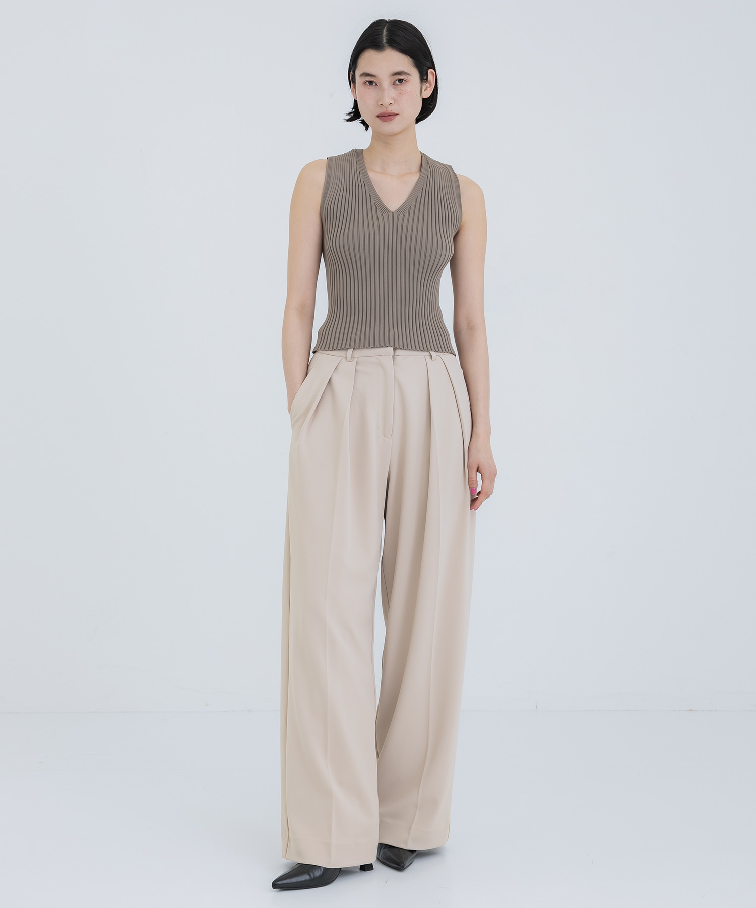 Eco-Vneck knit IIROT