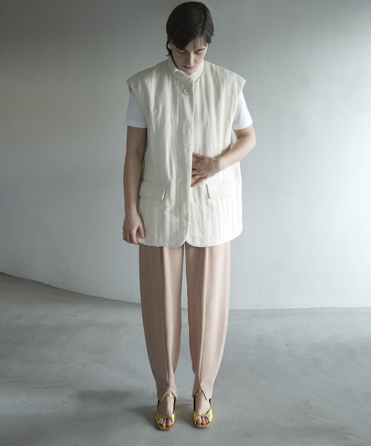 SLIT HEM BALLOON PANTS CLANE