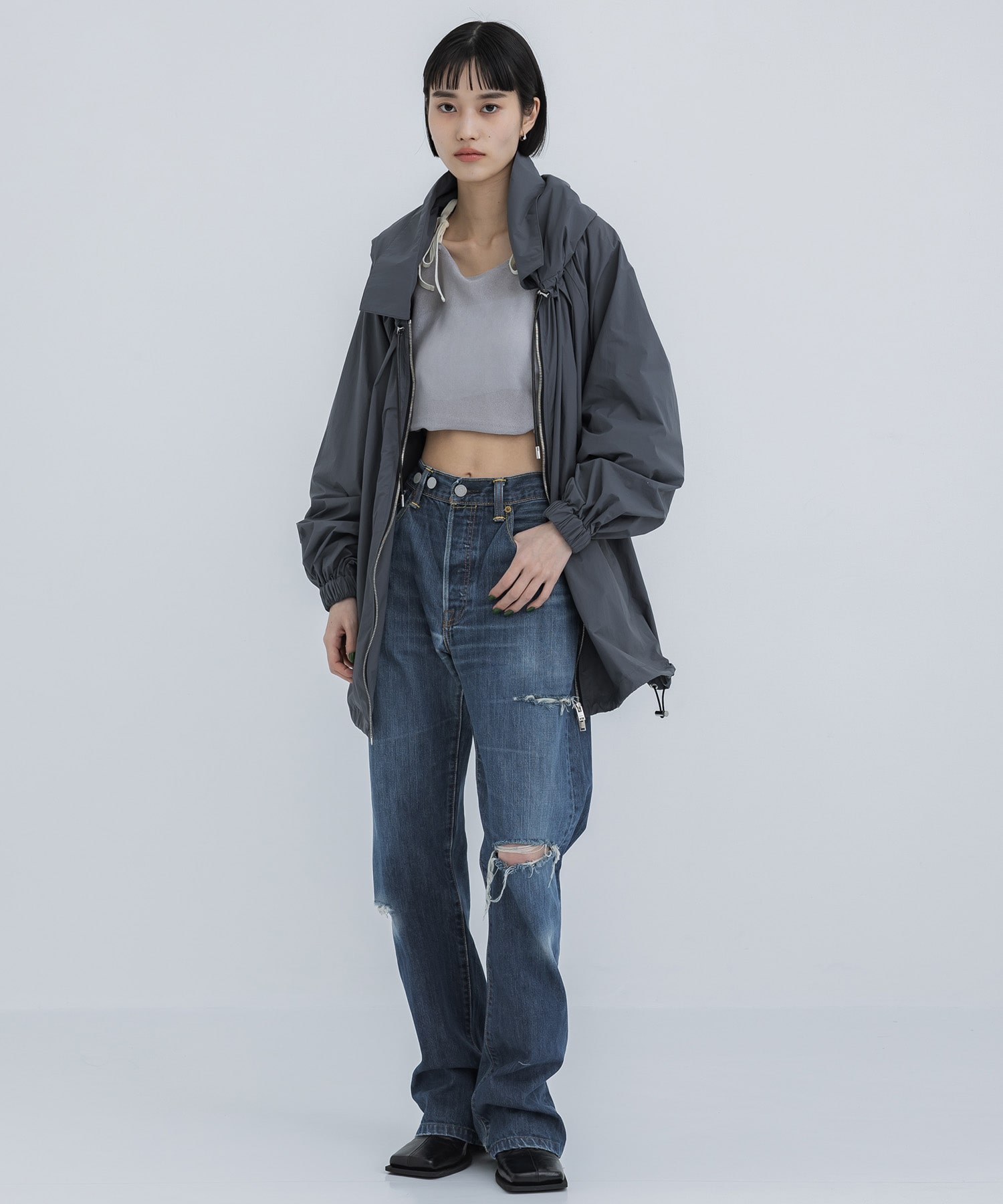 NYLON HOODIE BLOUSON CINOH
