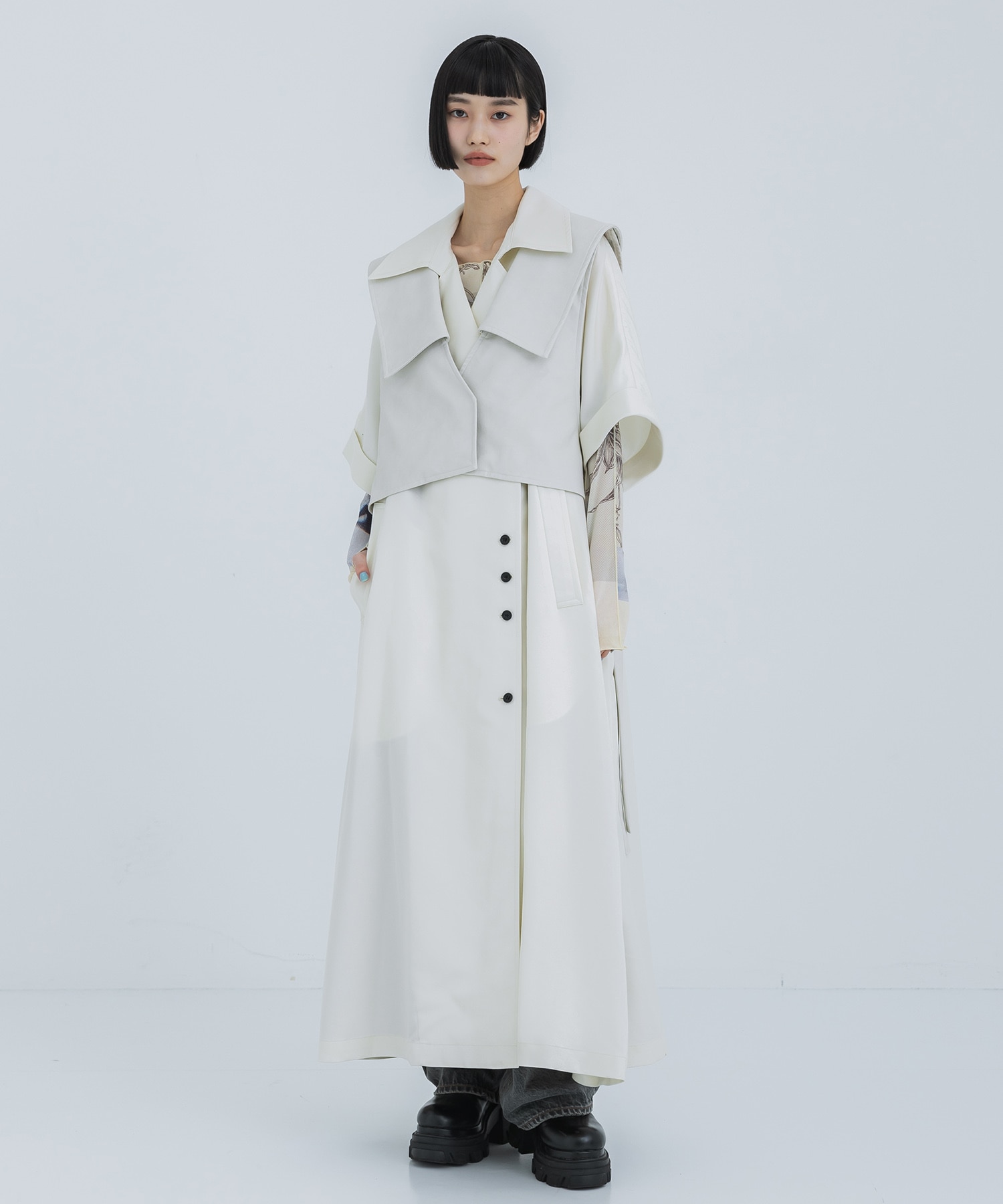 TRENCH MULTI WAY LONG VEST AMERI