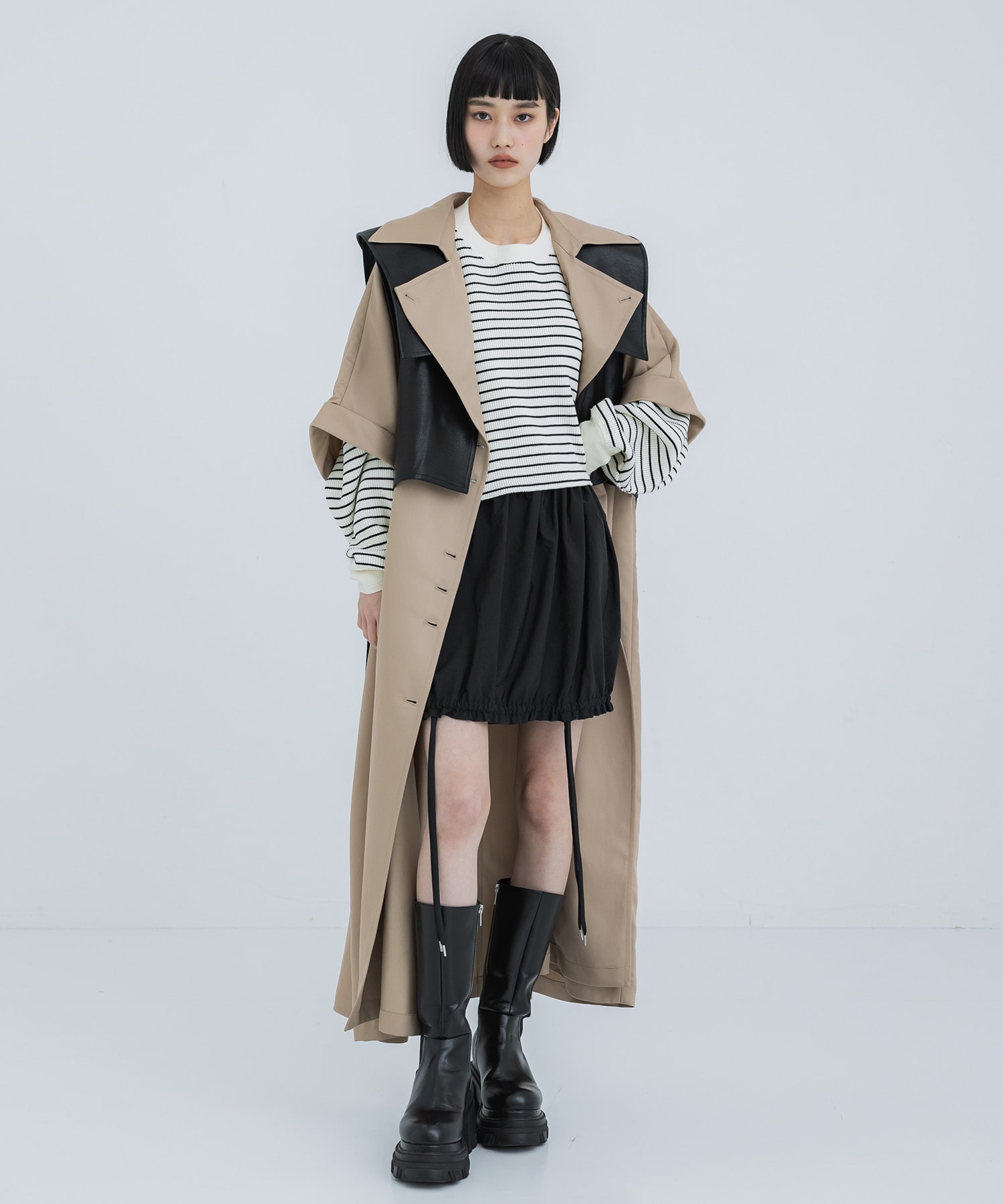 TRENCH MULTI WAY LONG VEST AMERI