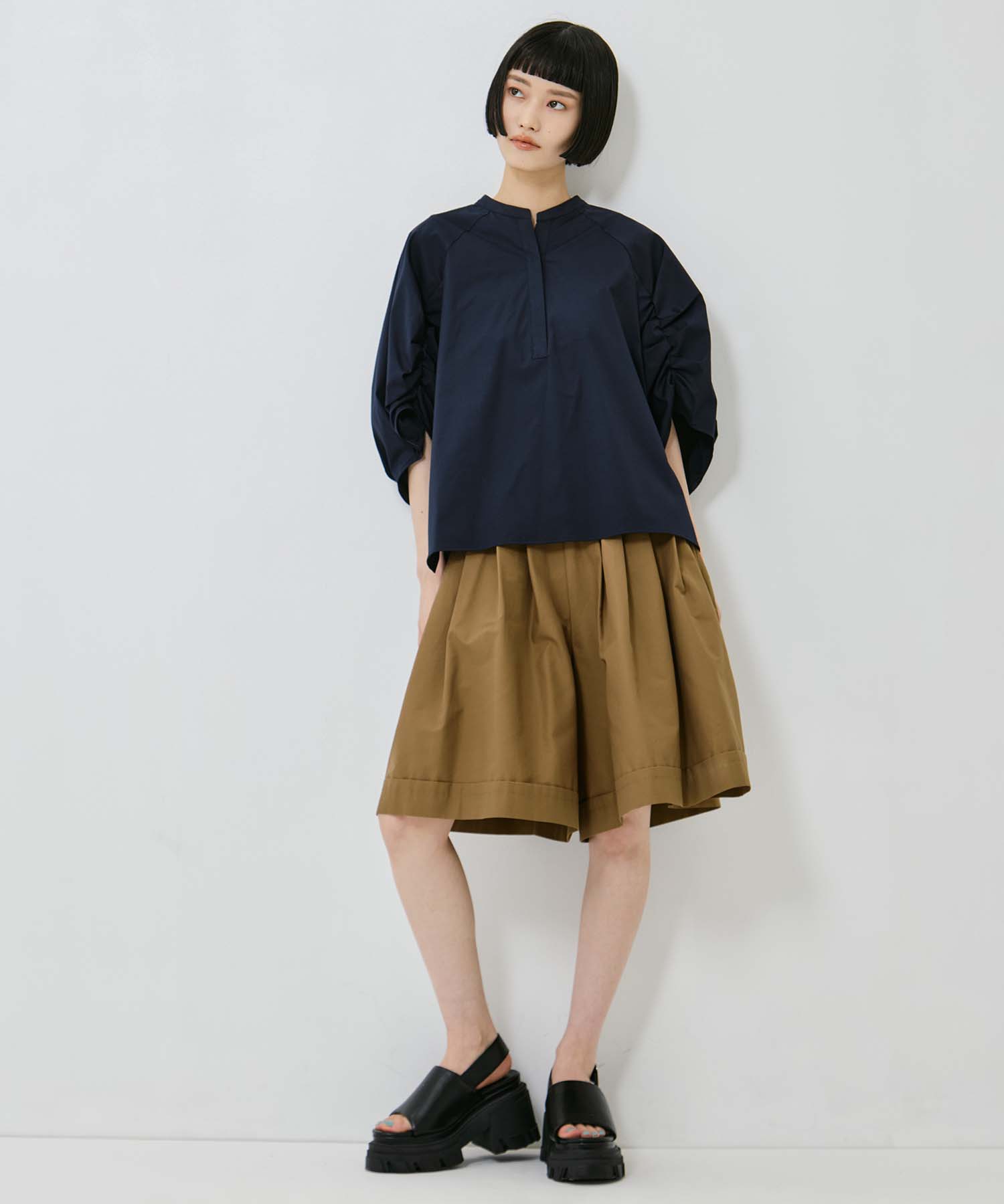 Tucked Sleeve Blouse STUDIOUS