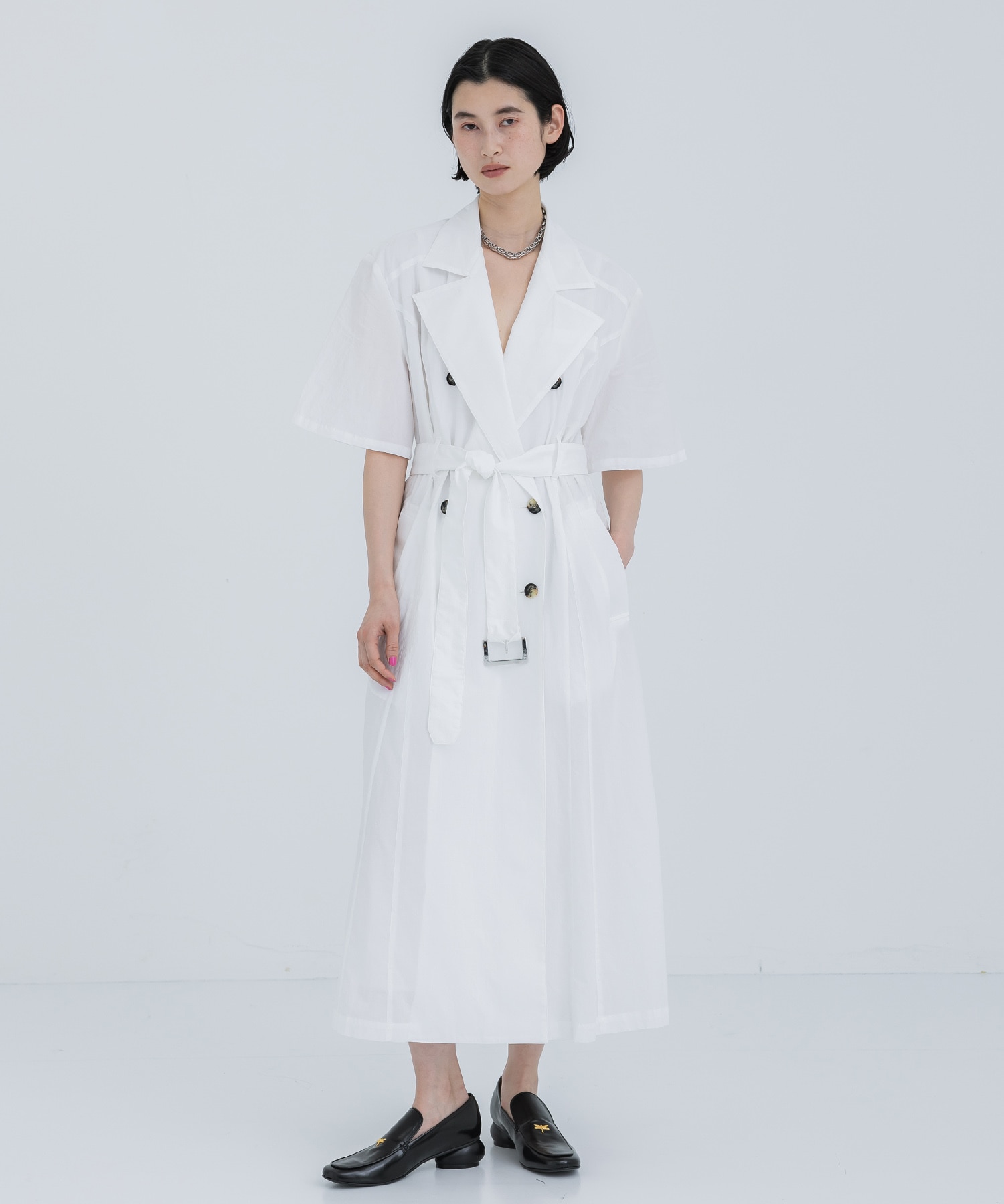 Leila trench dress WH AKIRANAKA