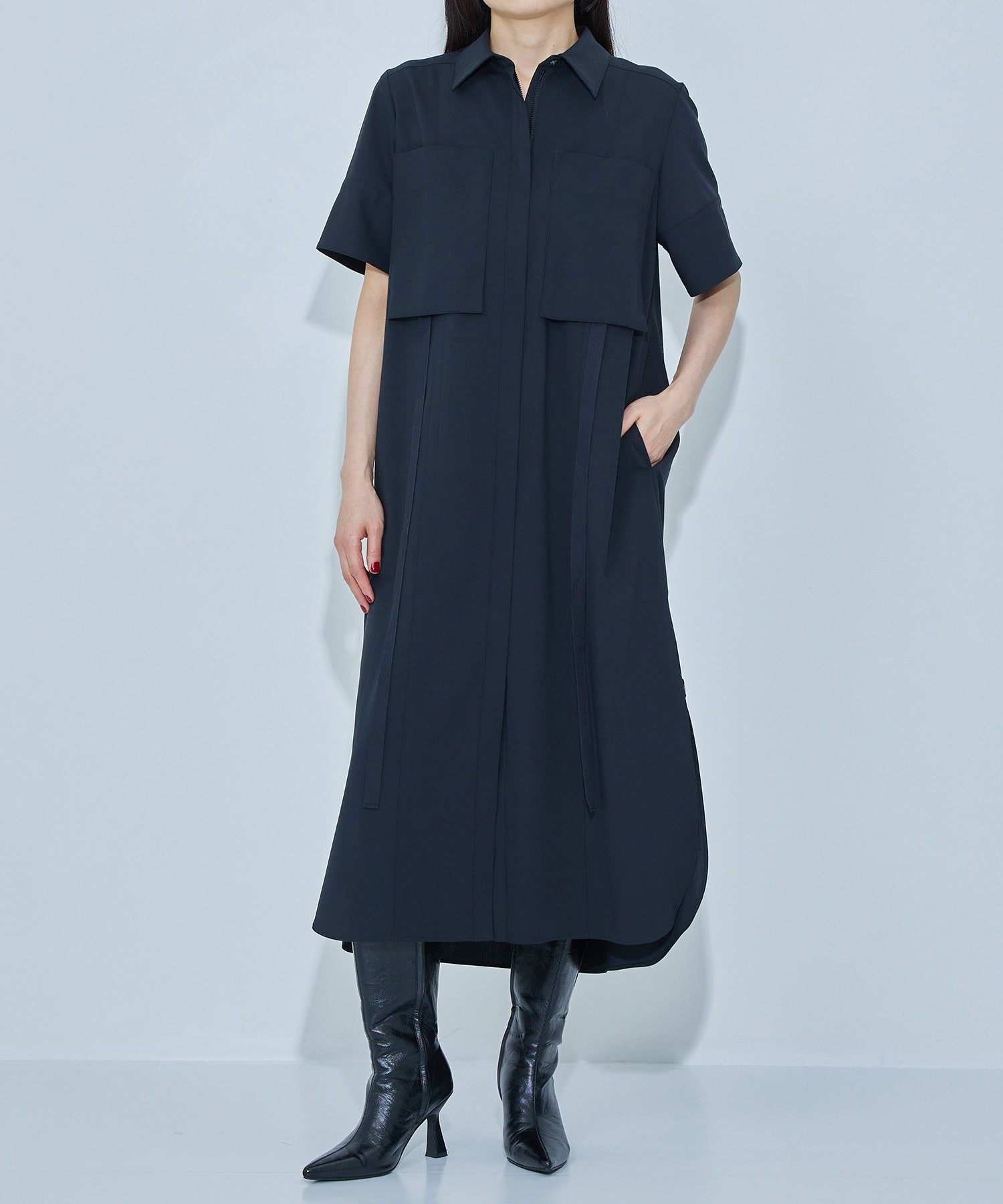 Half Sleeve Shirt Dress STUDIOUS