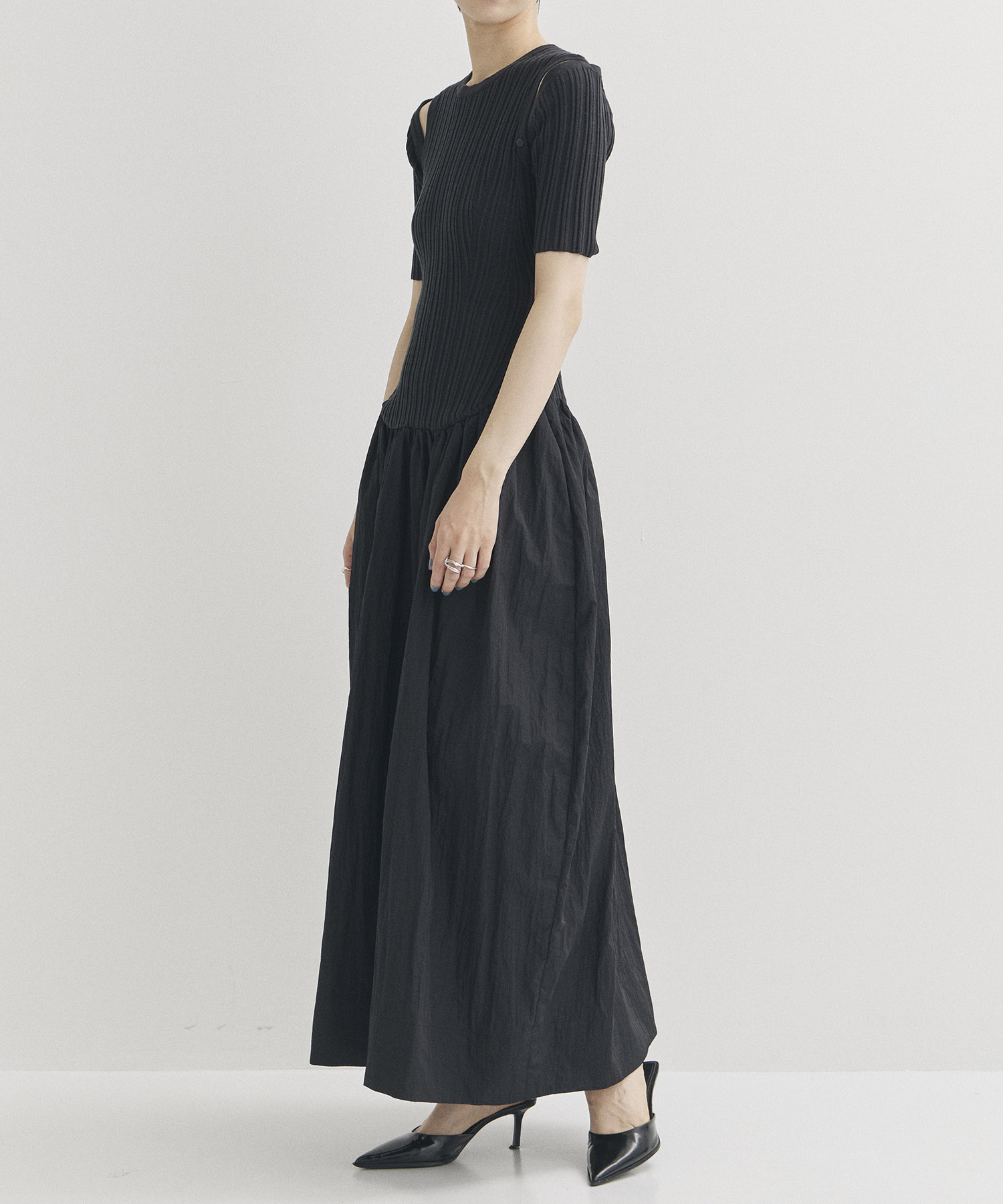 2way Sleeve Knit Dress STUDIOUS