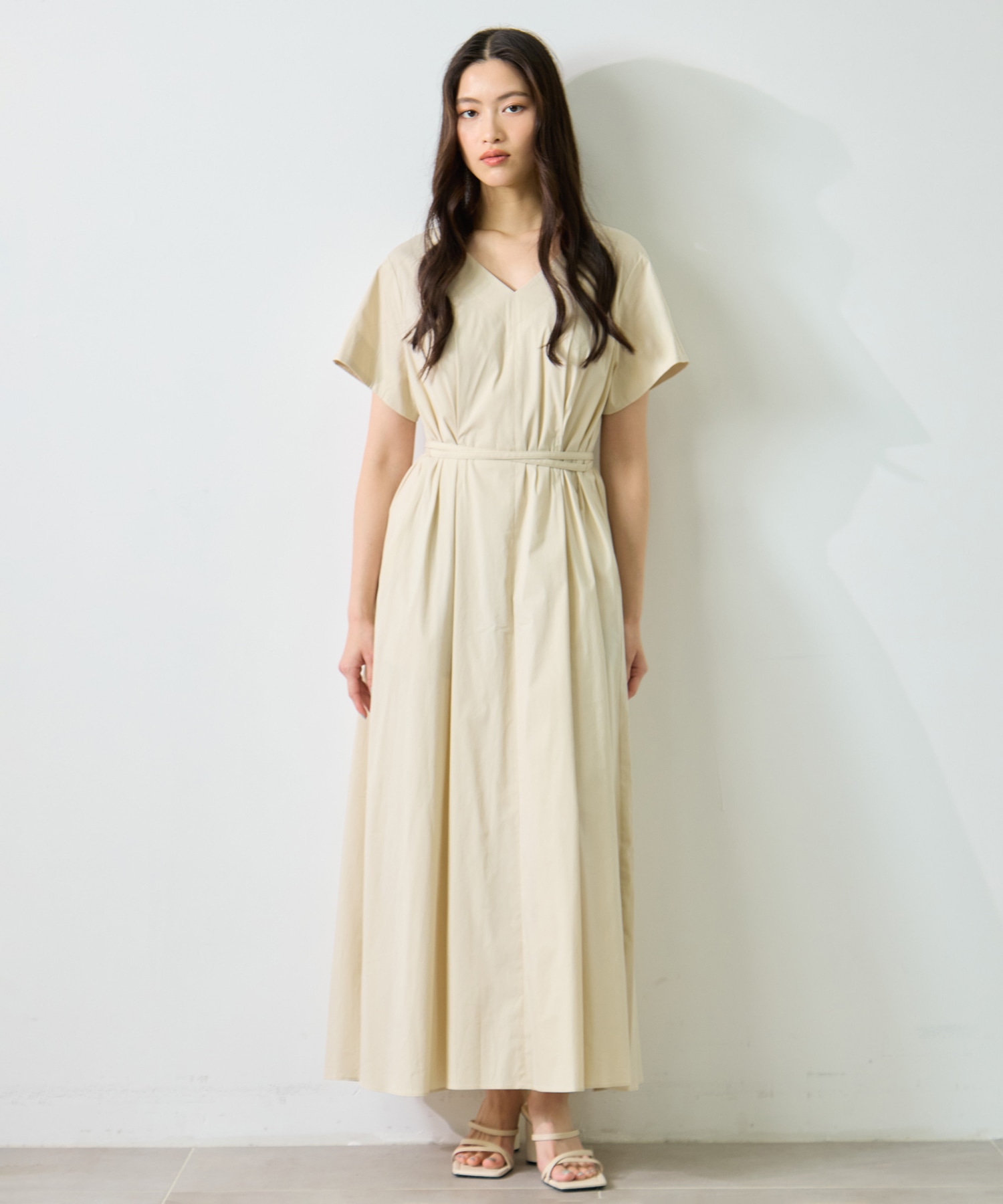 V-Neck Flare Dress STUDIOUS