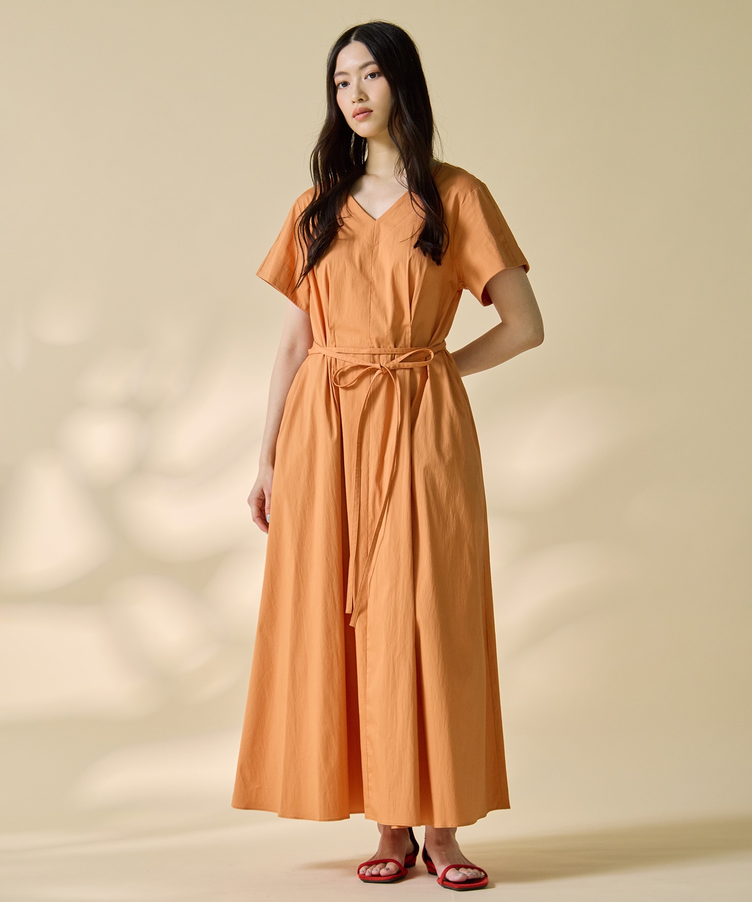 V-Neck Flare Dress STUDIOUS