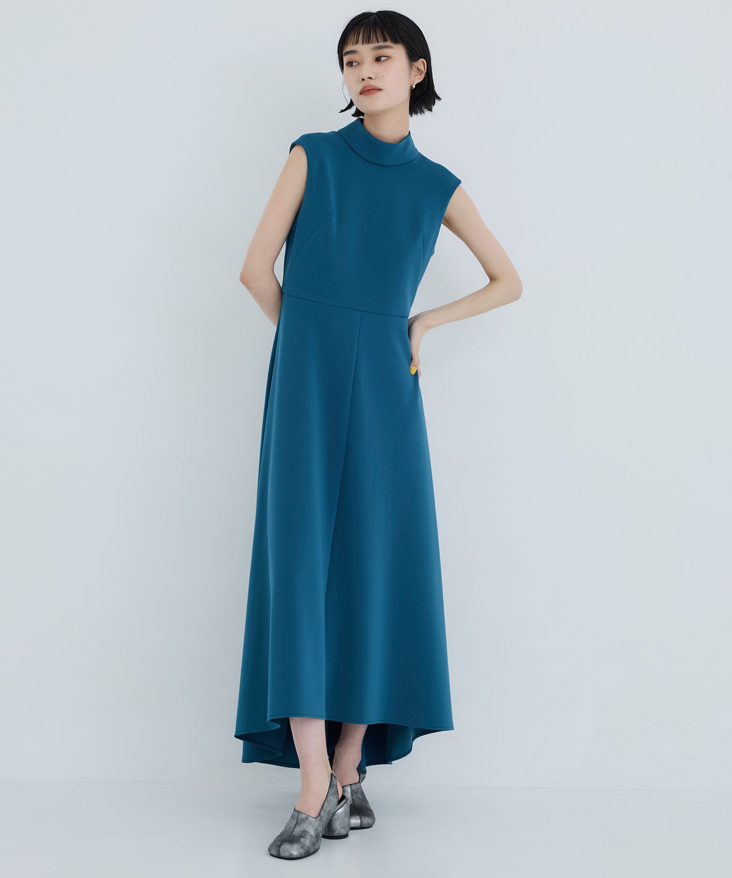 SPONDISH JERSEY LONG FLARE DRESS THINGS THAT MATTER