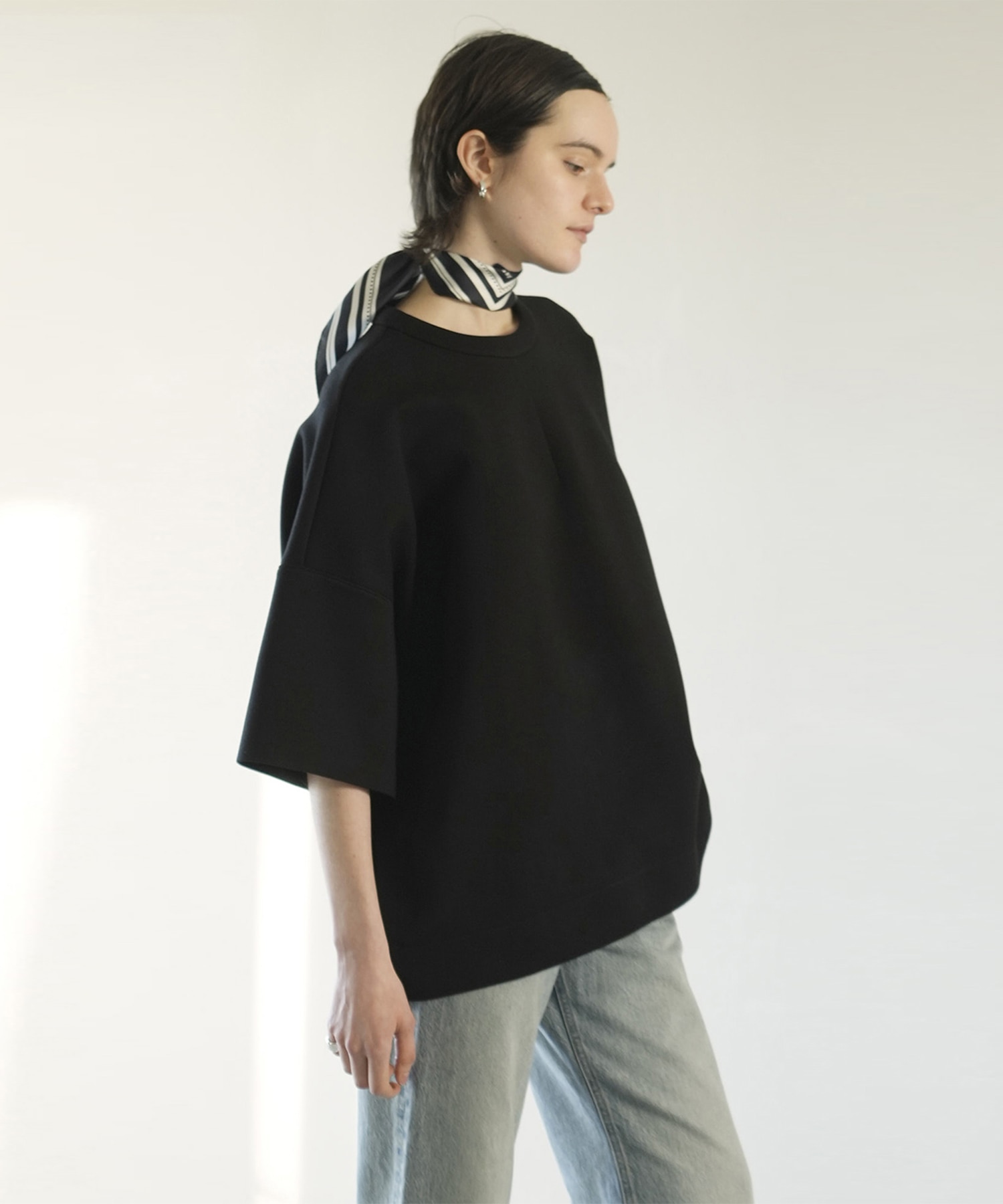 BULKY LINE HALF SLEEVE TOPS CLANE