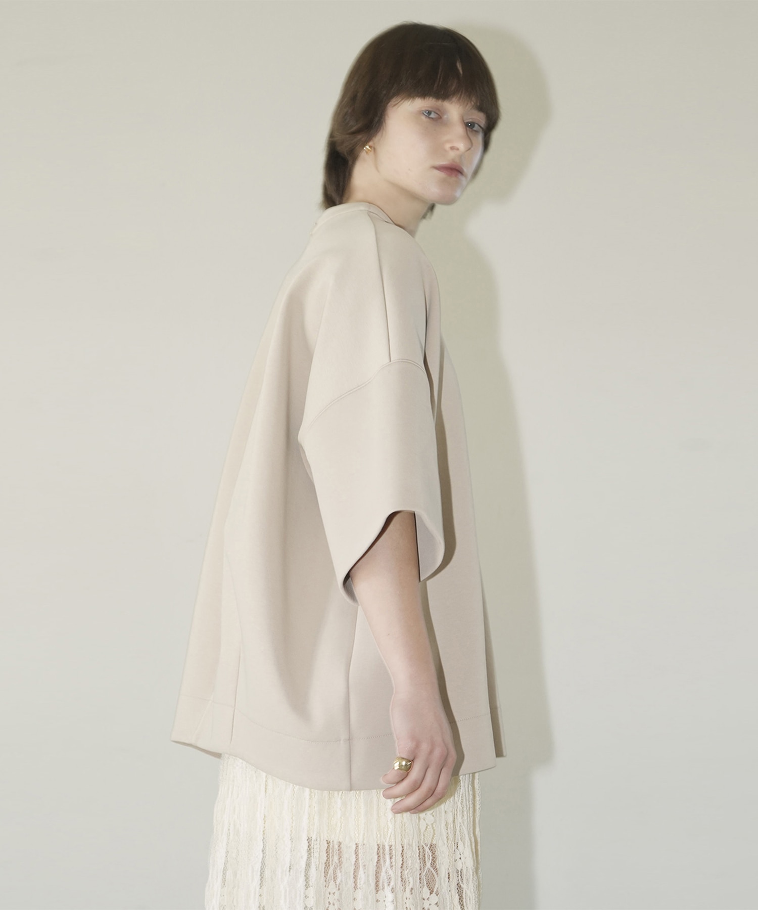 BULKY LINE HALF SLEEVE TOPS CLANE