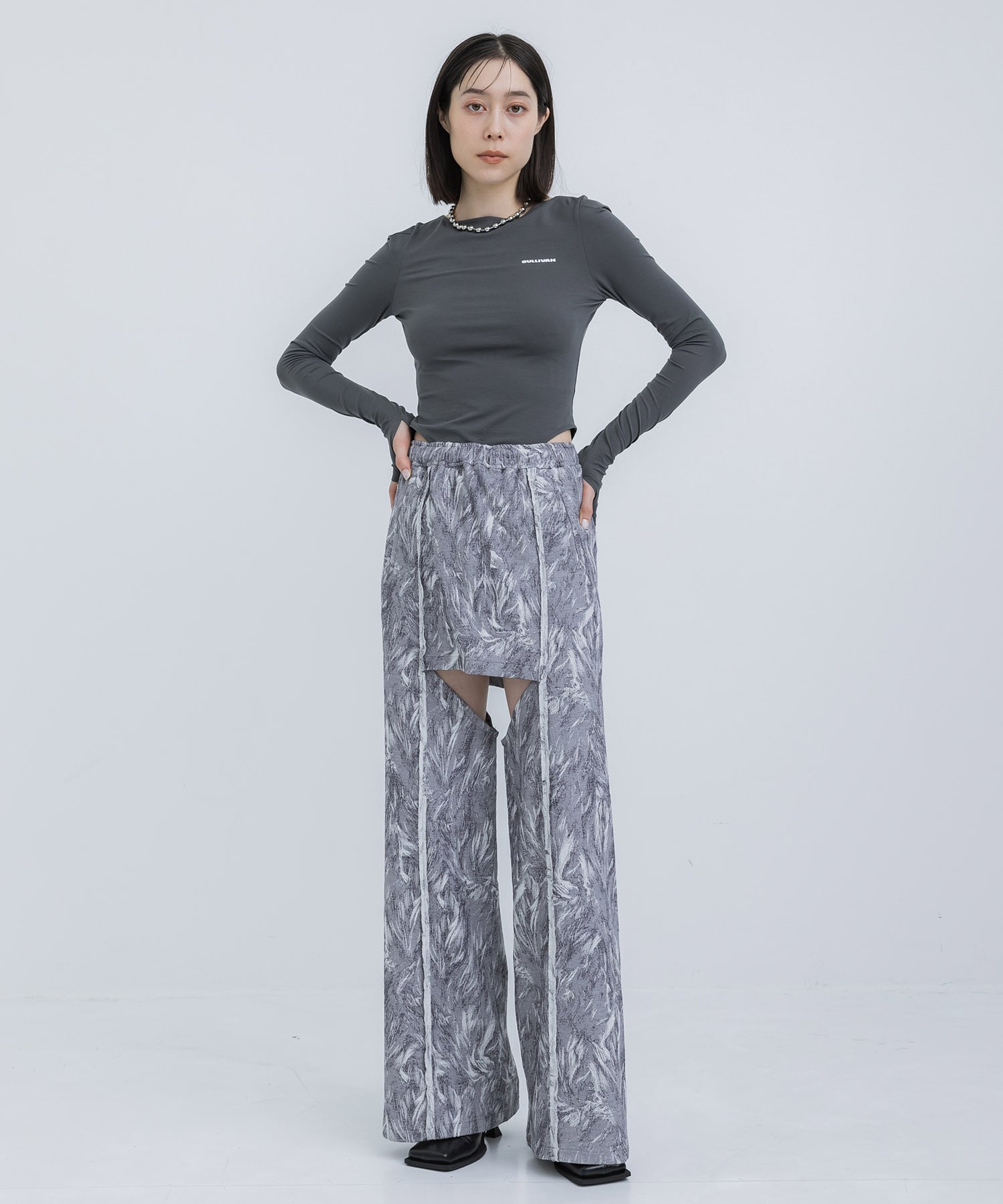 STRETCH JACQUARD DOCKING PANTS JOHN LAWRENCE SULLIVAN