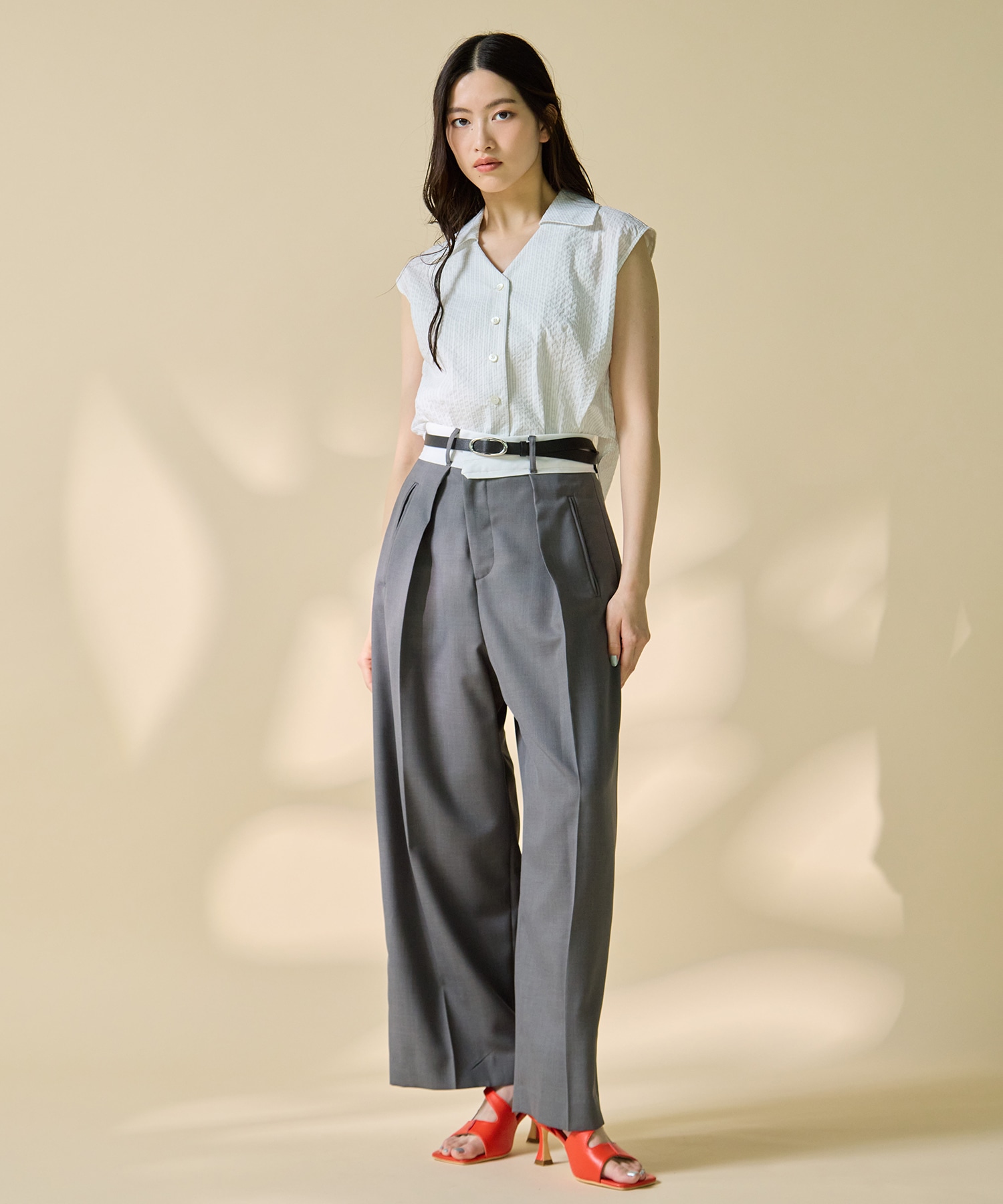 Asymmetric Front Trousers STUDIOUS