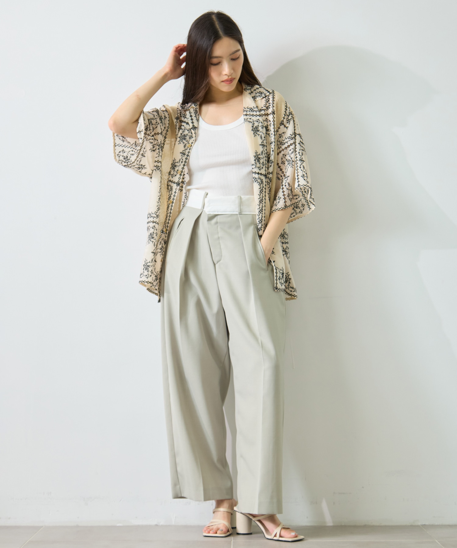 Asymmetric Front Trousers STUDIOUS