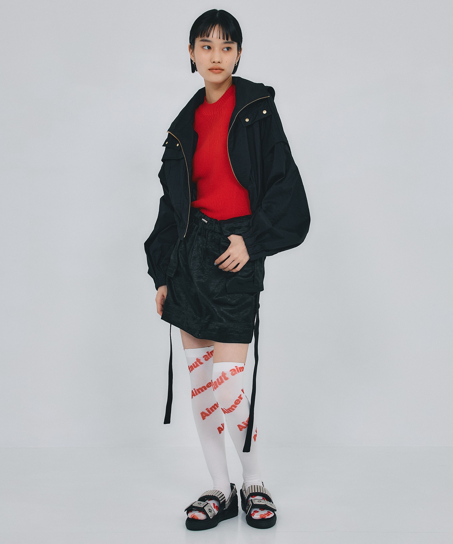 別注2WAY see-through cropped blouson THINGS THAT MATTER