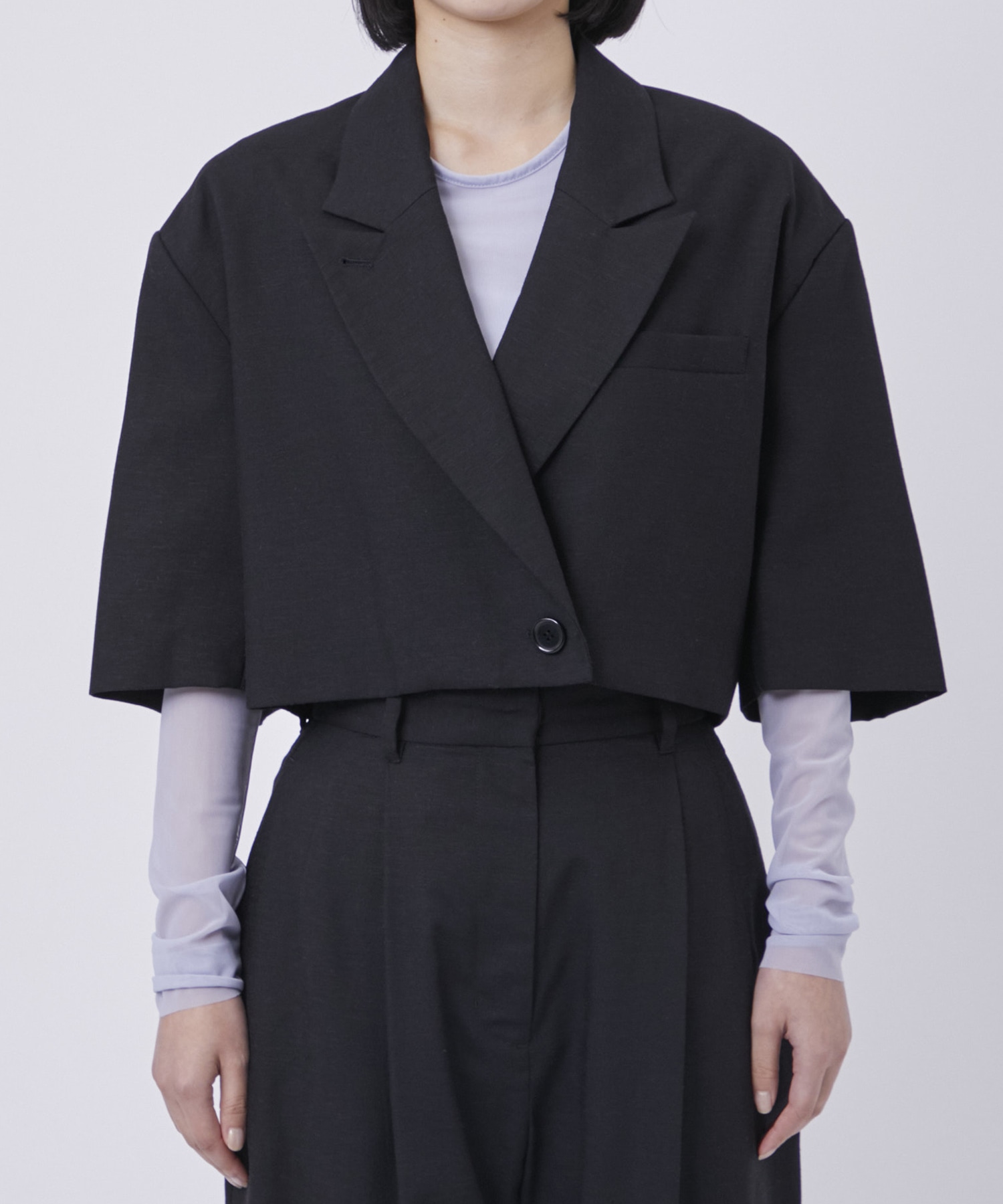 CROPPED TAILRED JACKET CLANE