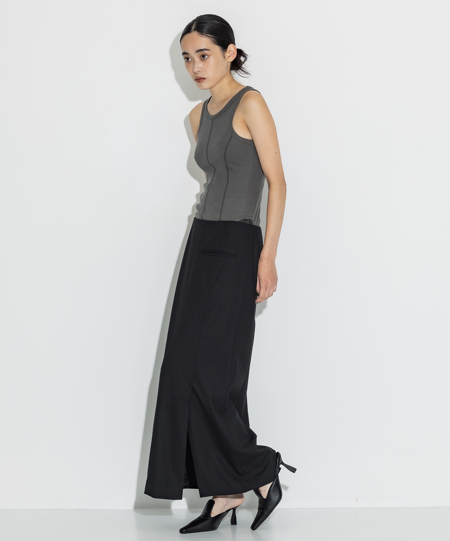 Side Vents Pencil Skirt 