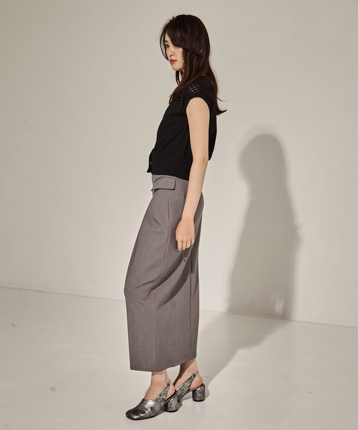 High Waist Tailored Skirt STUDIOUS