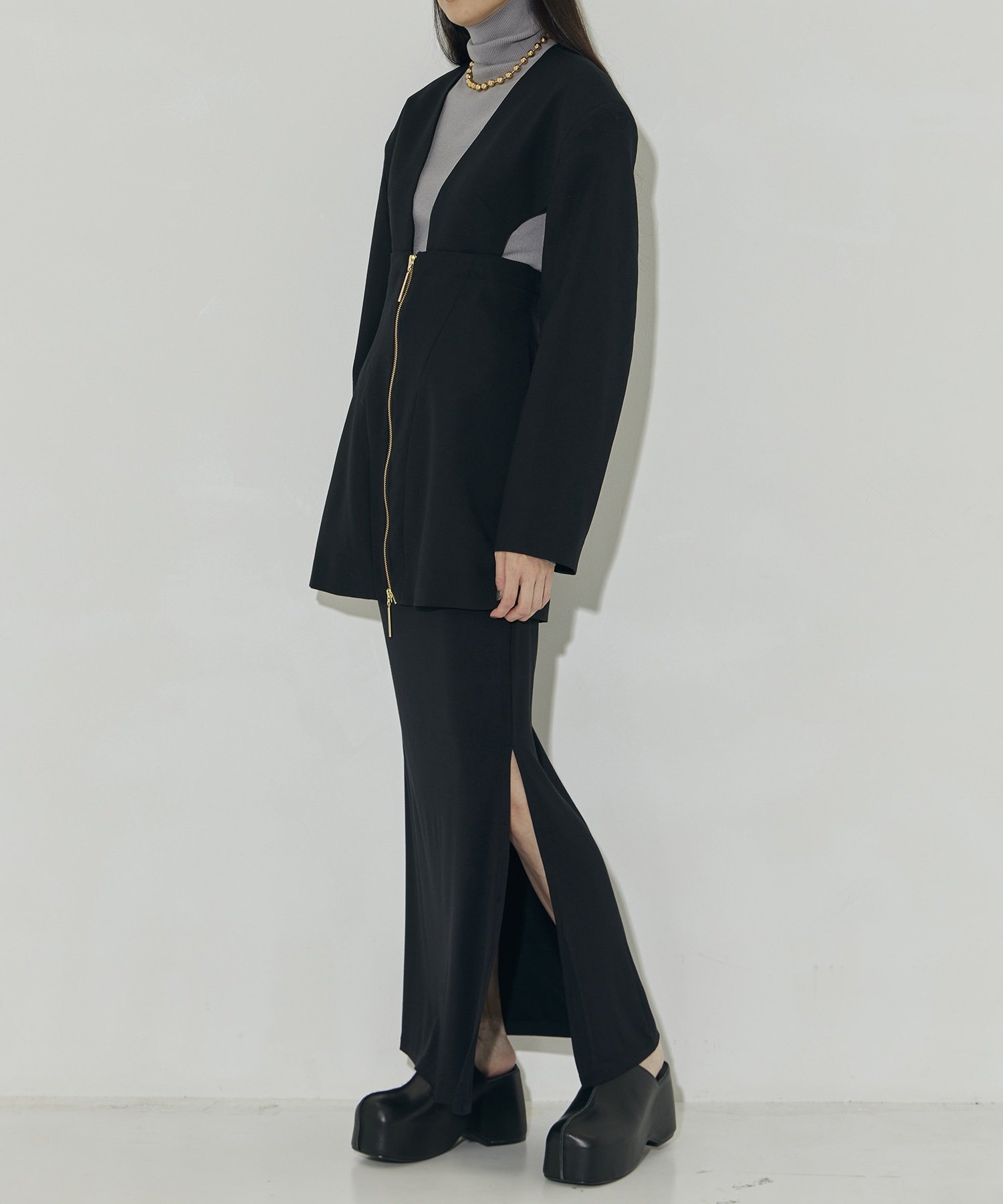 SEPARATED JACKET MINI DRESS MUKASA