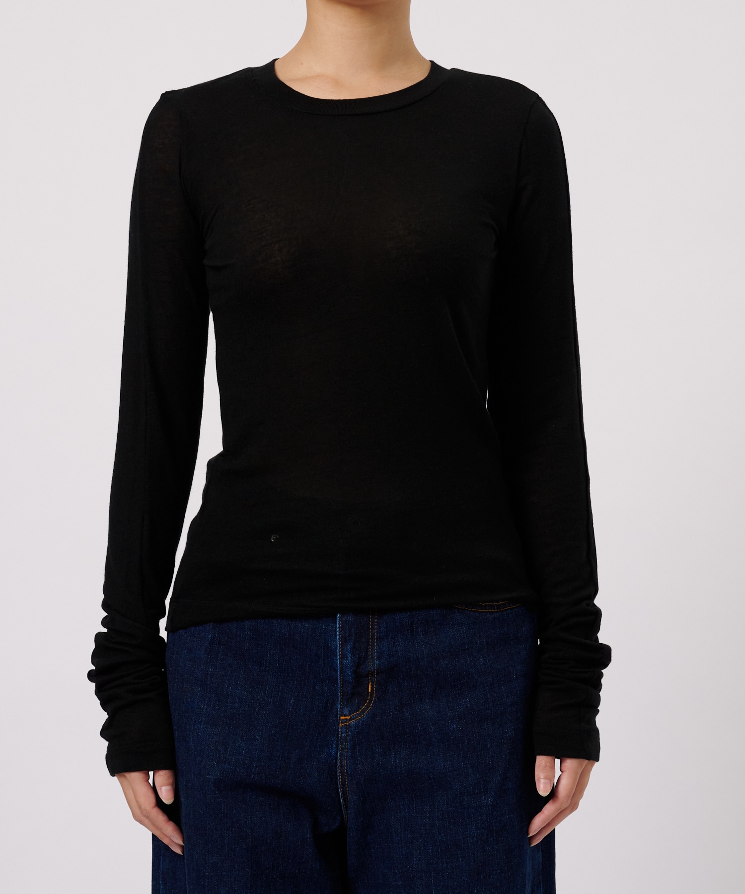 別注TENCEL CASHMERE LONG SLEEVE KNIT CINOH