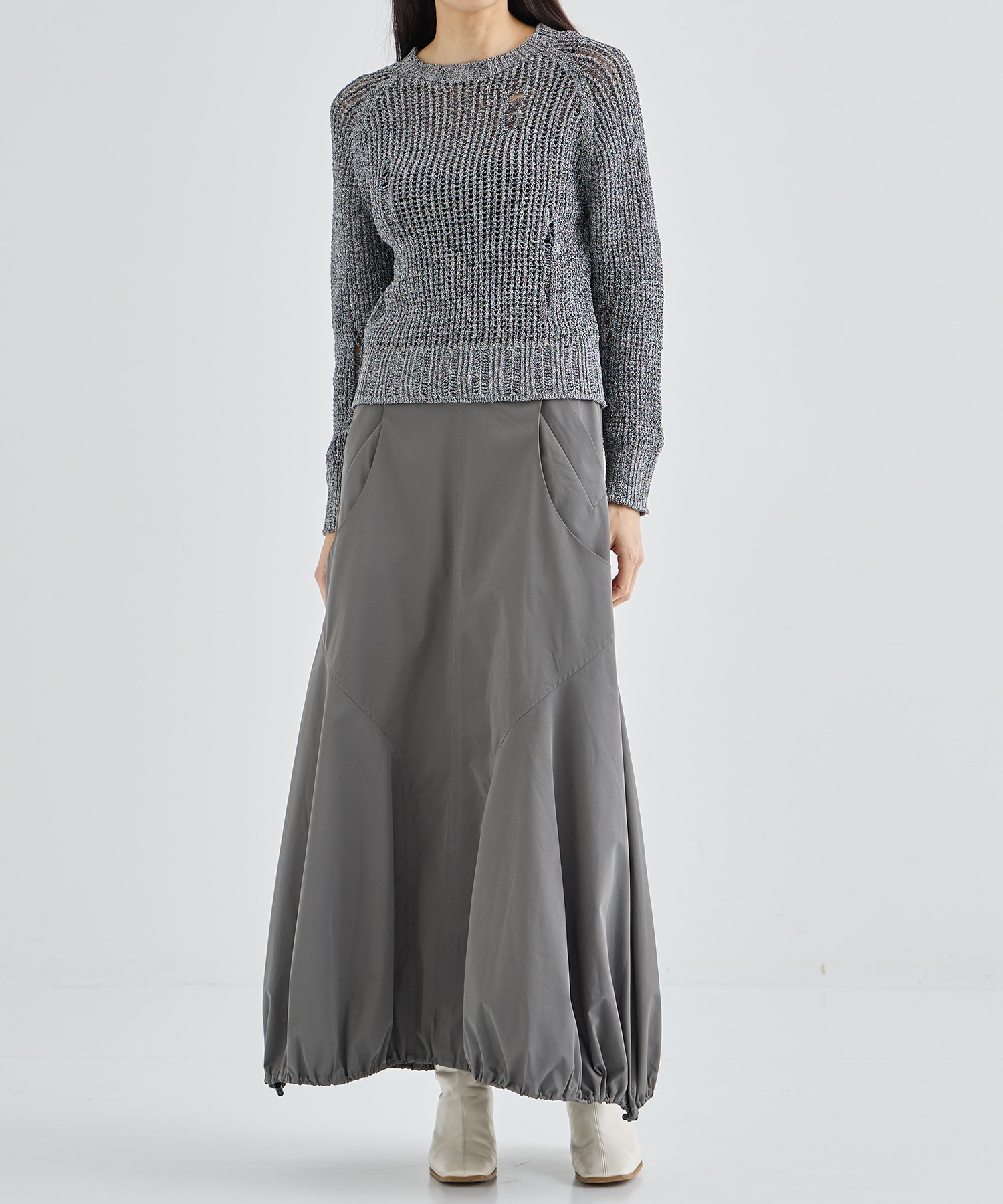 shiny seamless knit ODAKHA
