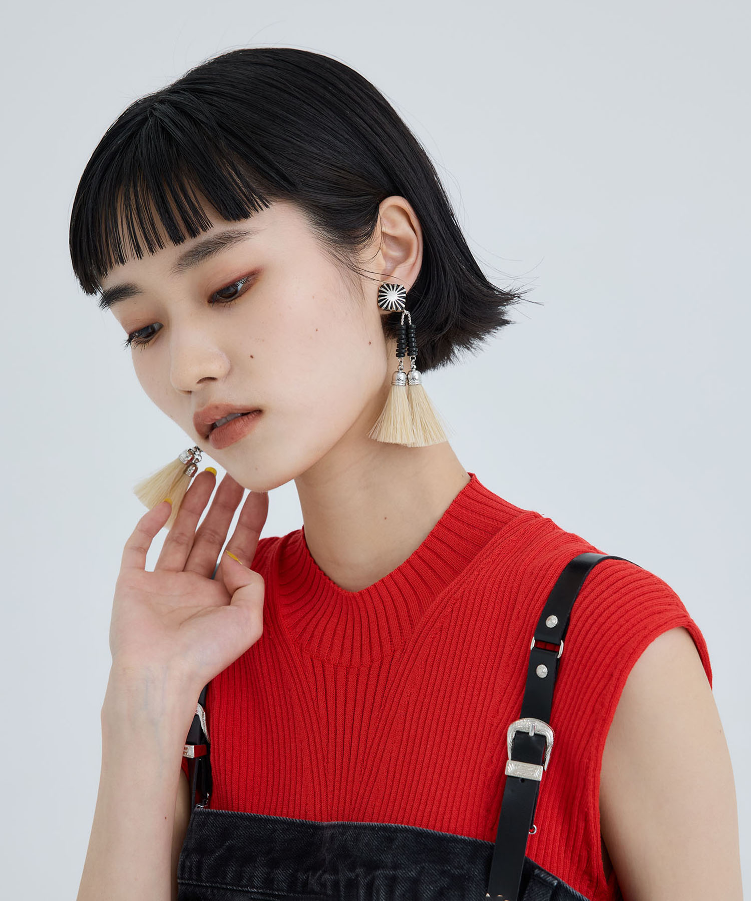 Double fringe earrings TOGA