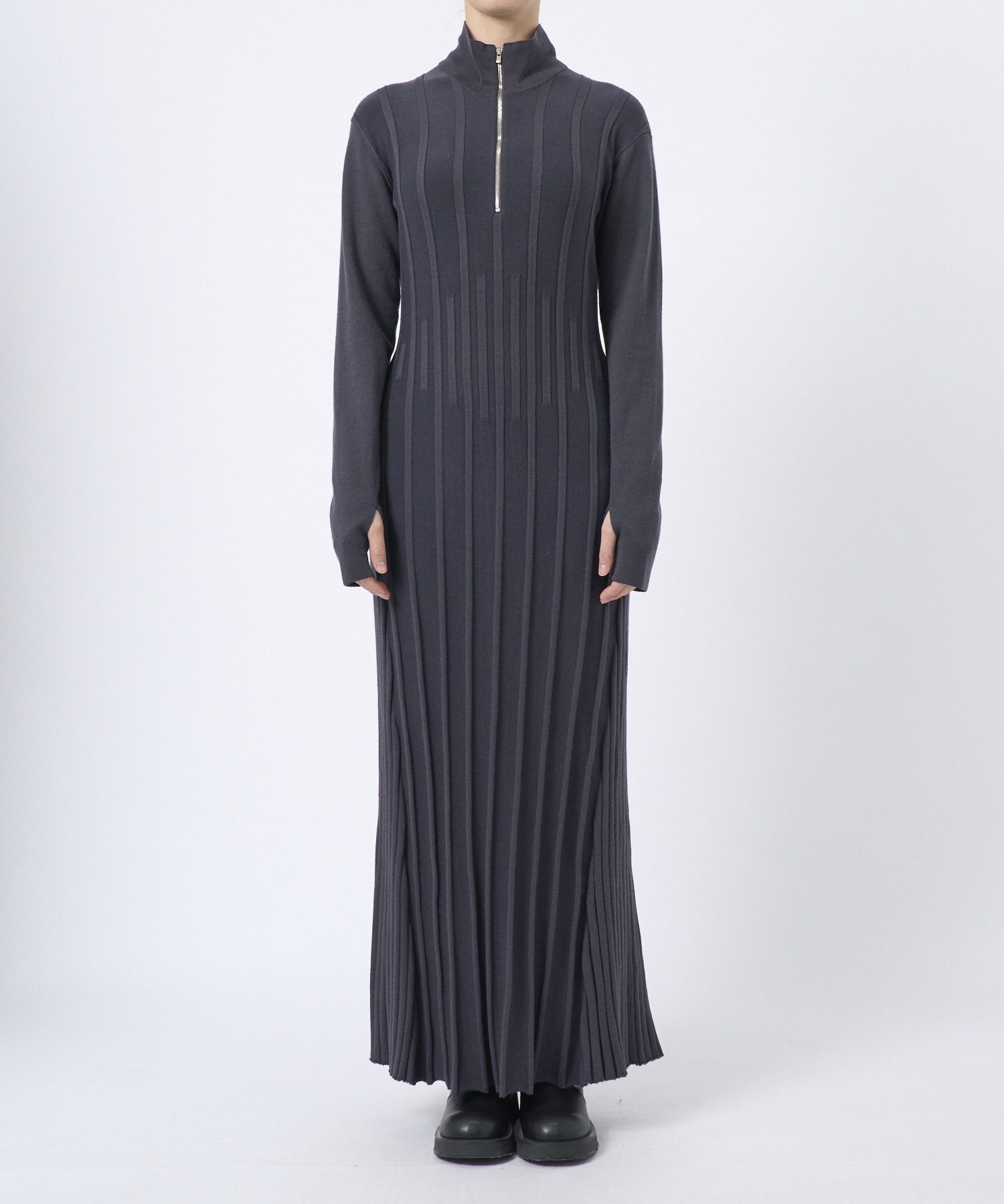 別注ZIP KNIT DRESS CINOH